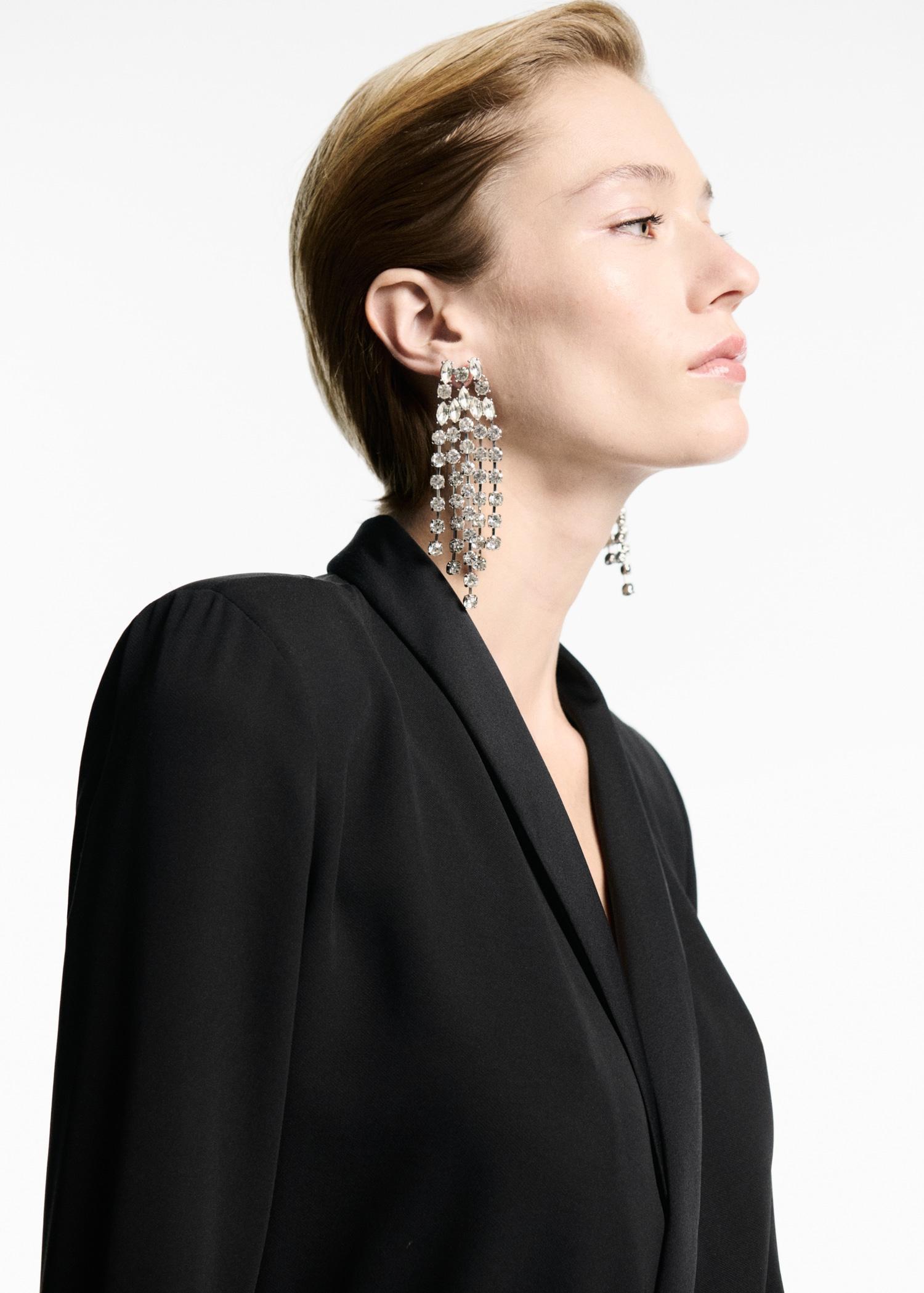 Bow wrap dress - Women | MANGO USA Product Image