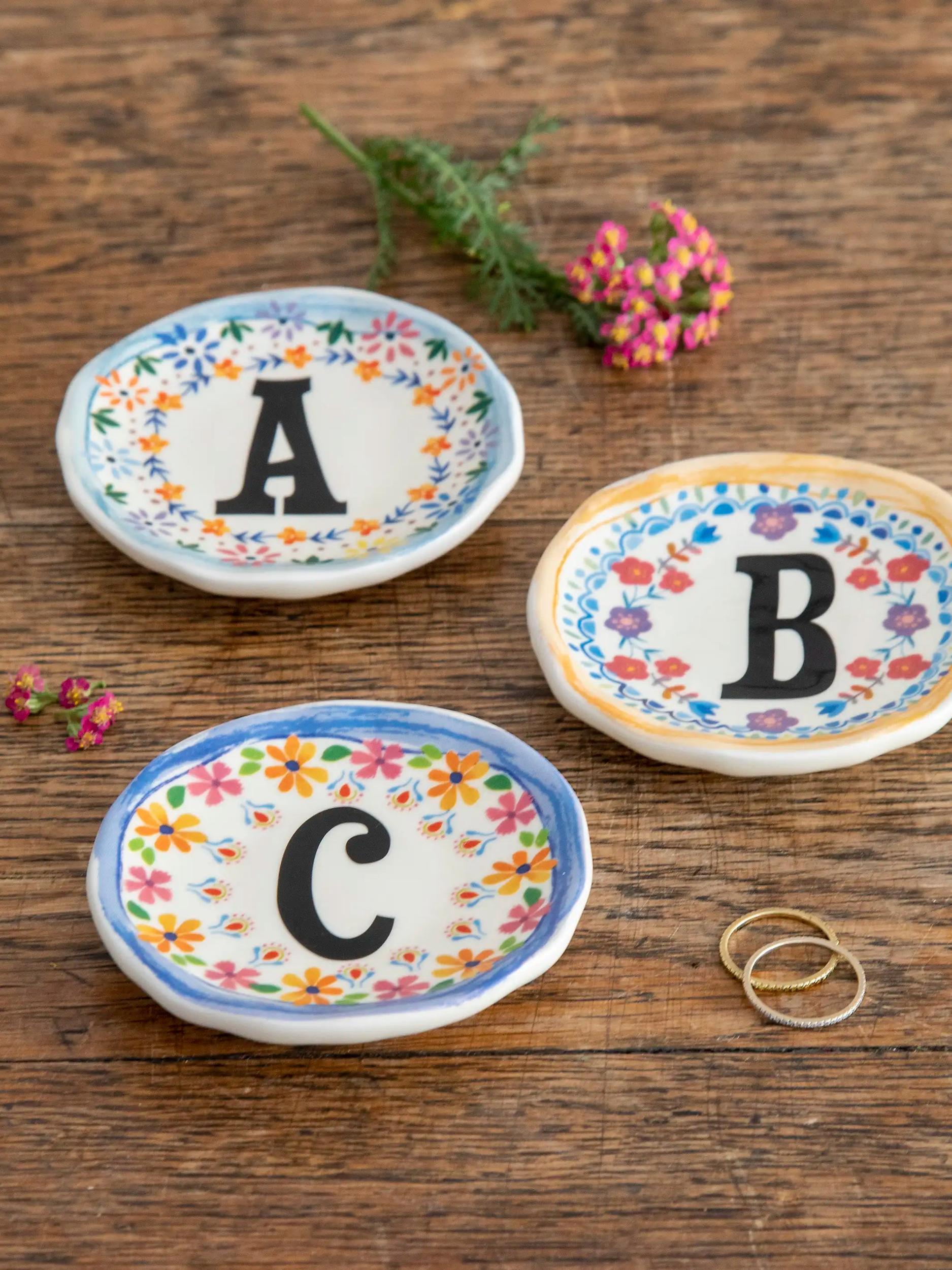 Initial Trinket Dish - T Product Image