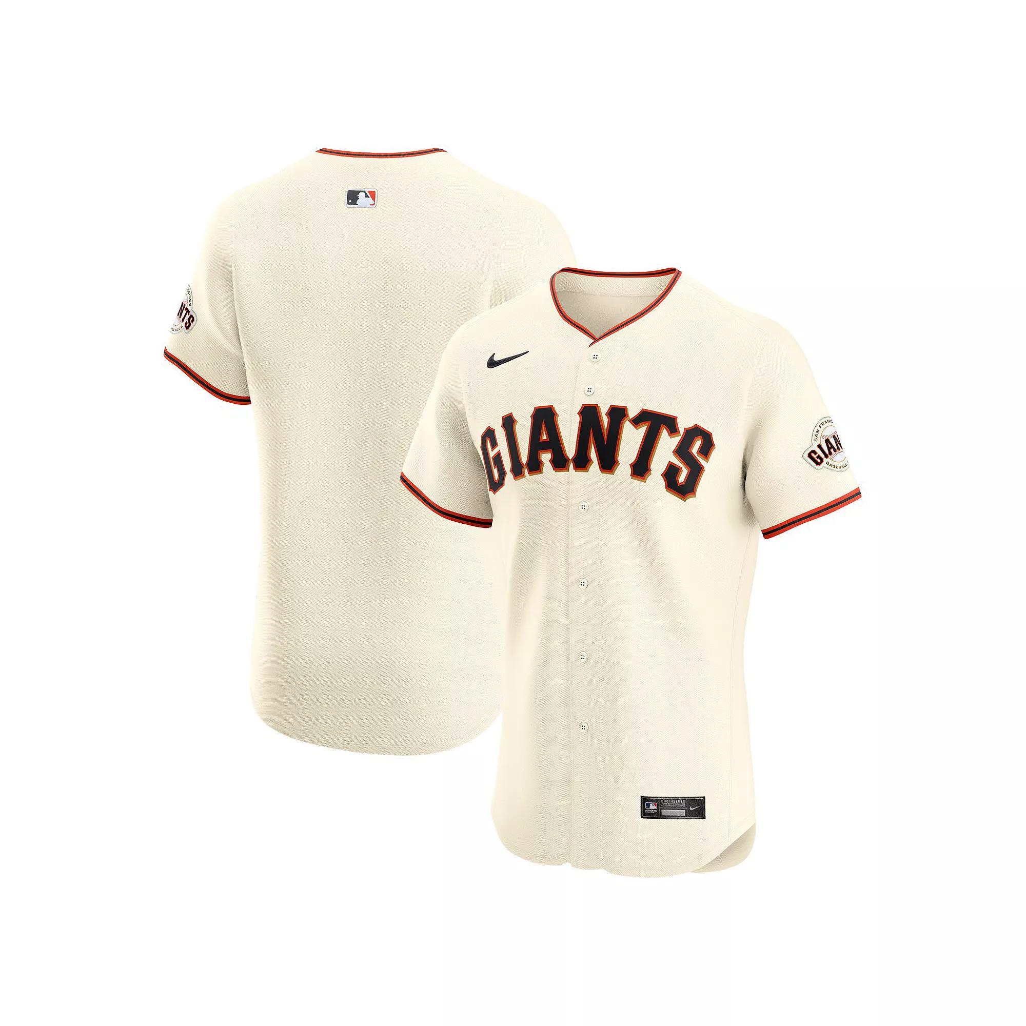 Mens Nike Cream San Francisco Giants Elite Jersey Product Image