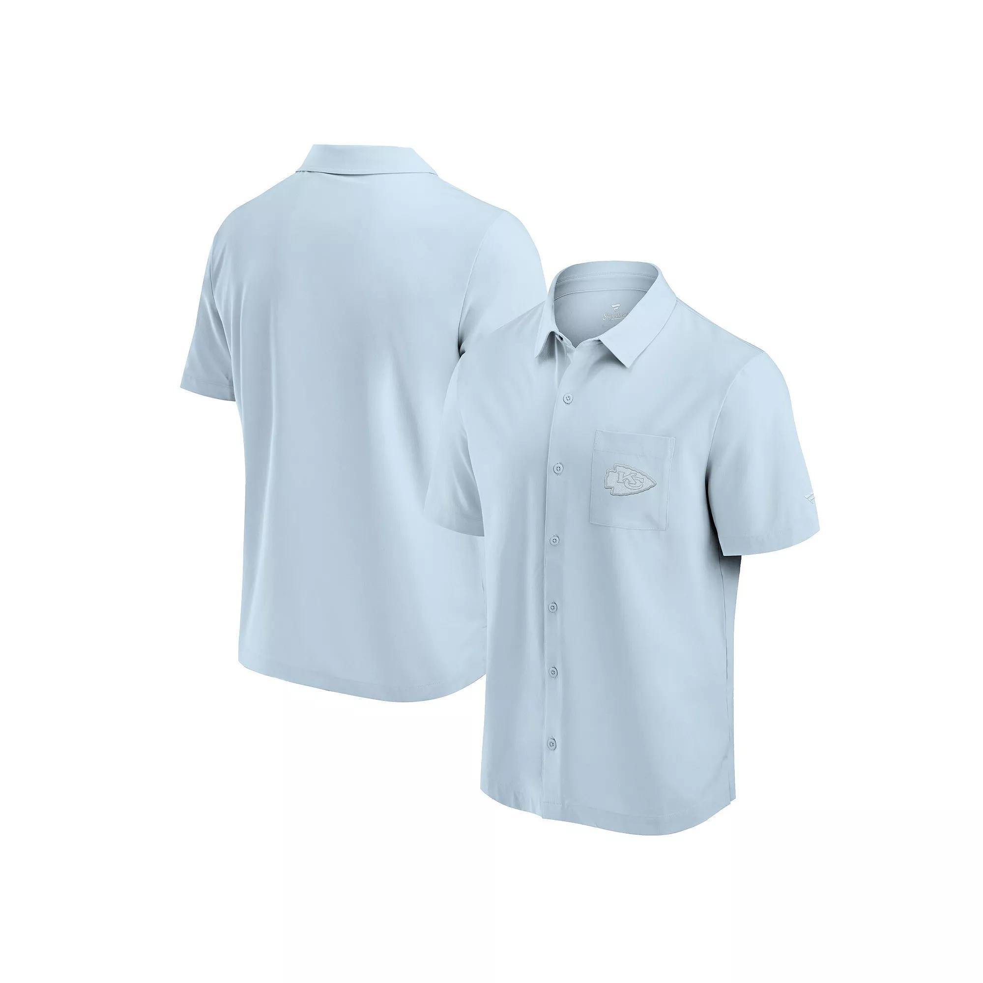 Men's Fanatics Gray Kansas City Chiefs Front Office Button-Up Shirt, Size: 4XL, Grey Product Image
