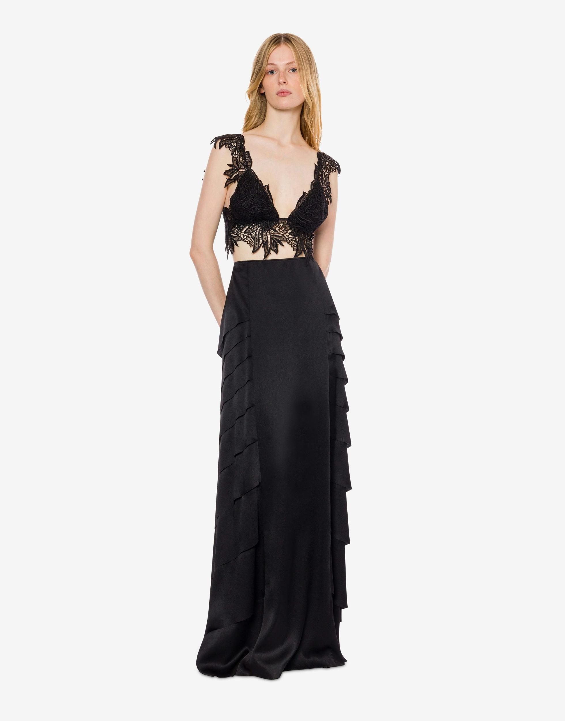 Long satin skirt Product Image