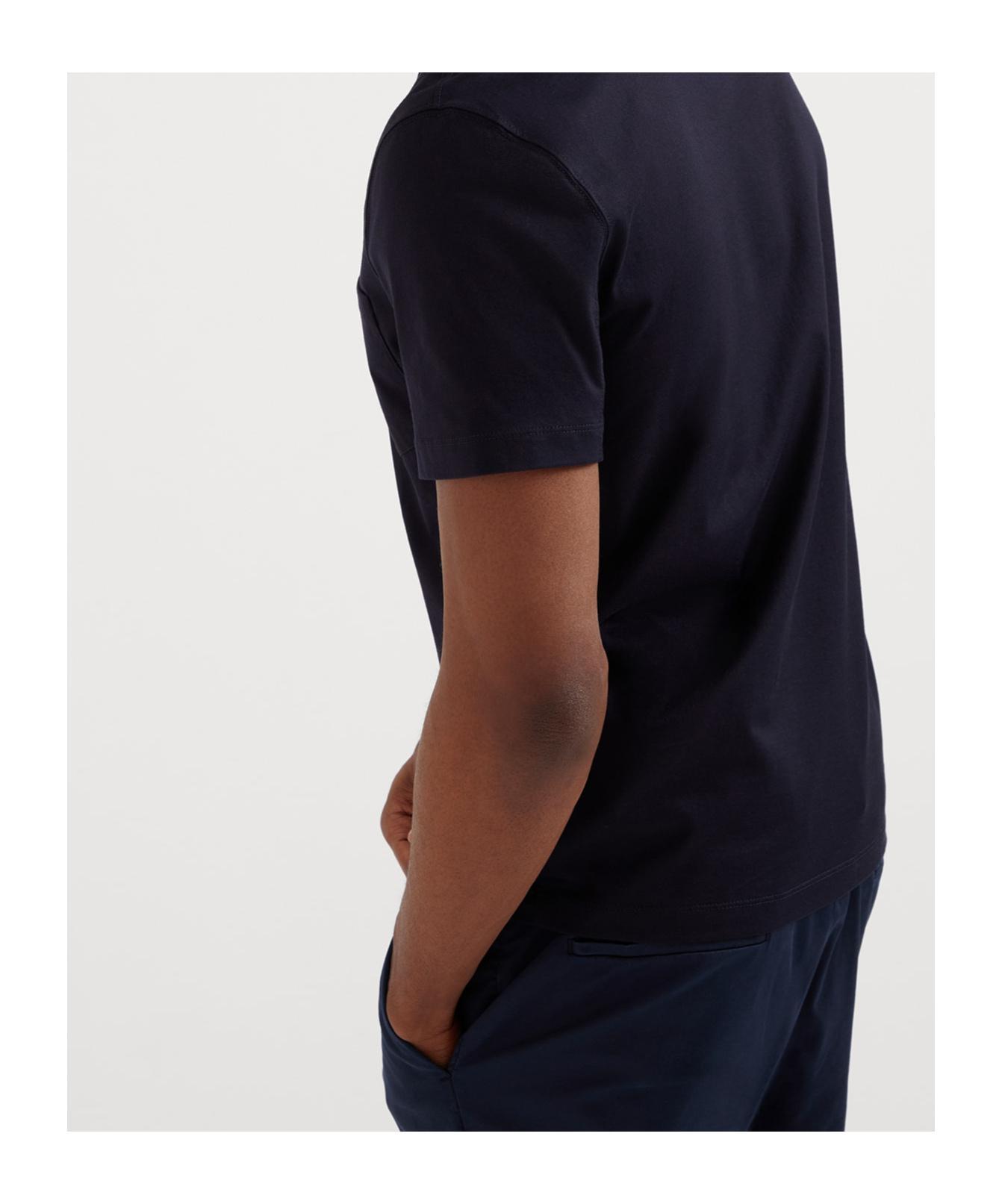BRUNELLO CUCINELLI T-shirt With Pocket Collar In Black Product Image