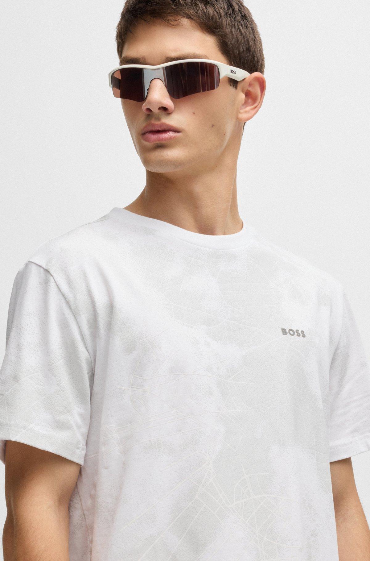 Relaxed-fit T-shirt with decorative reflective print Product Image