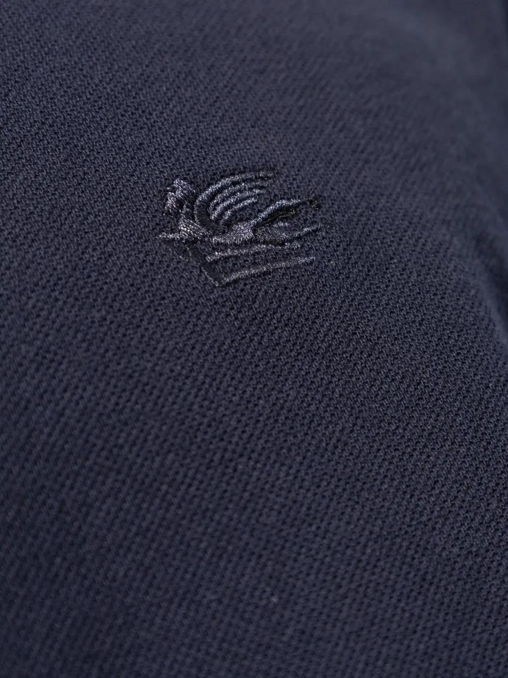 logo-embroidered cotton polo shirt  Product Image