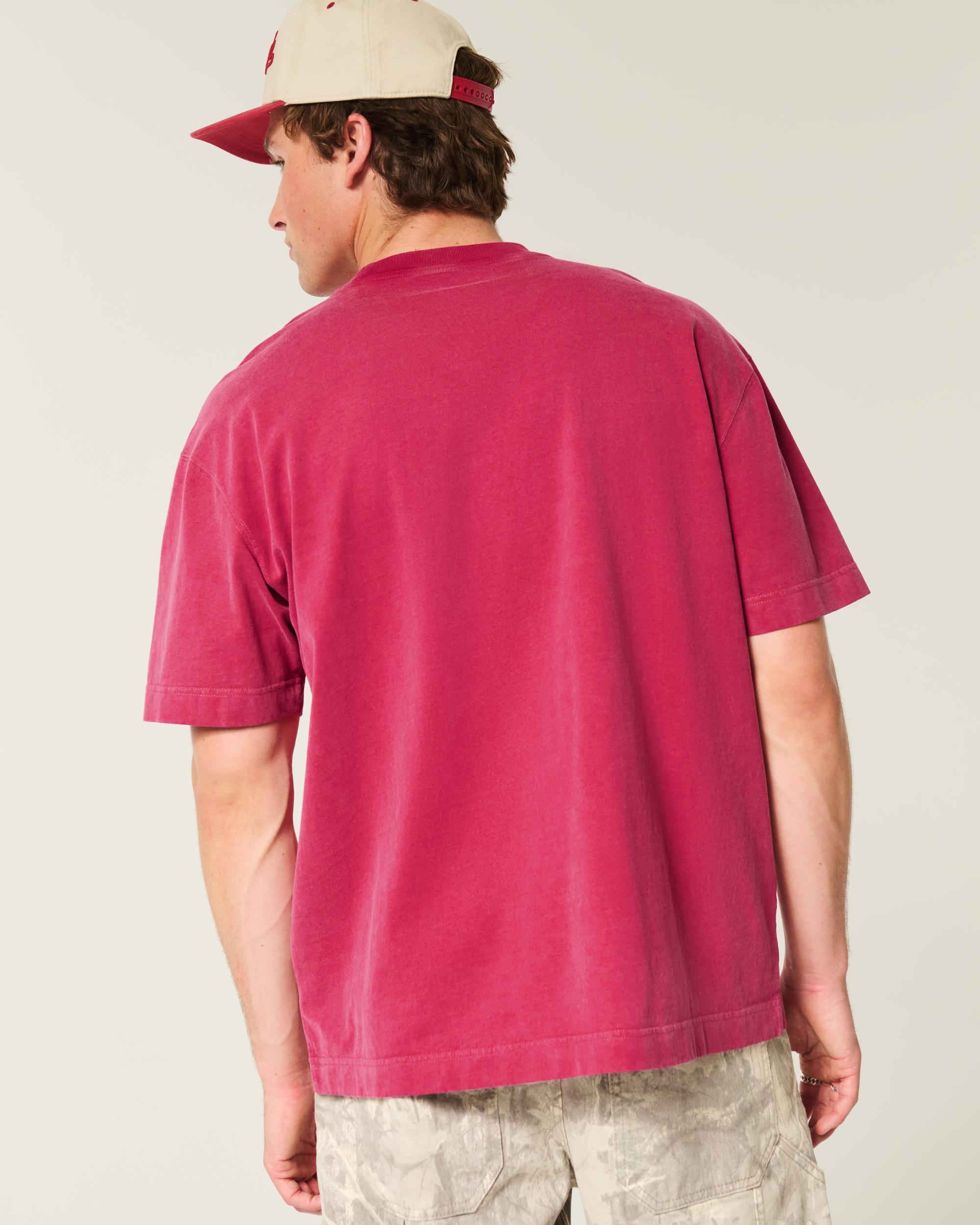 Boxy Heavyweight Washed Crew T-Shirt Product Image