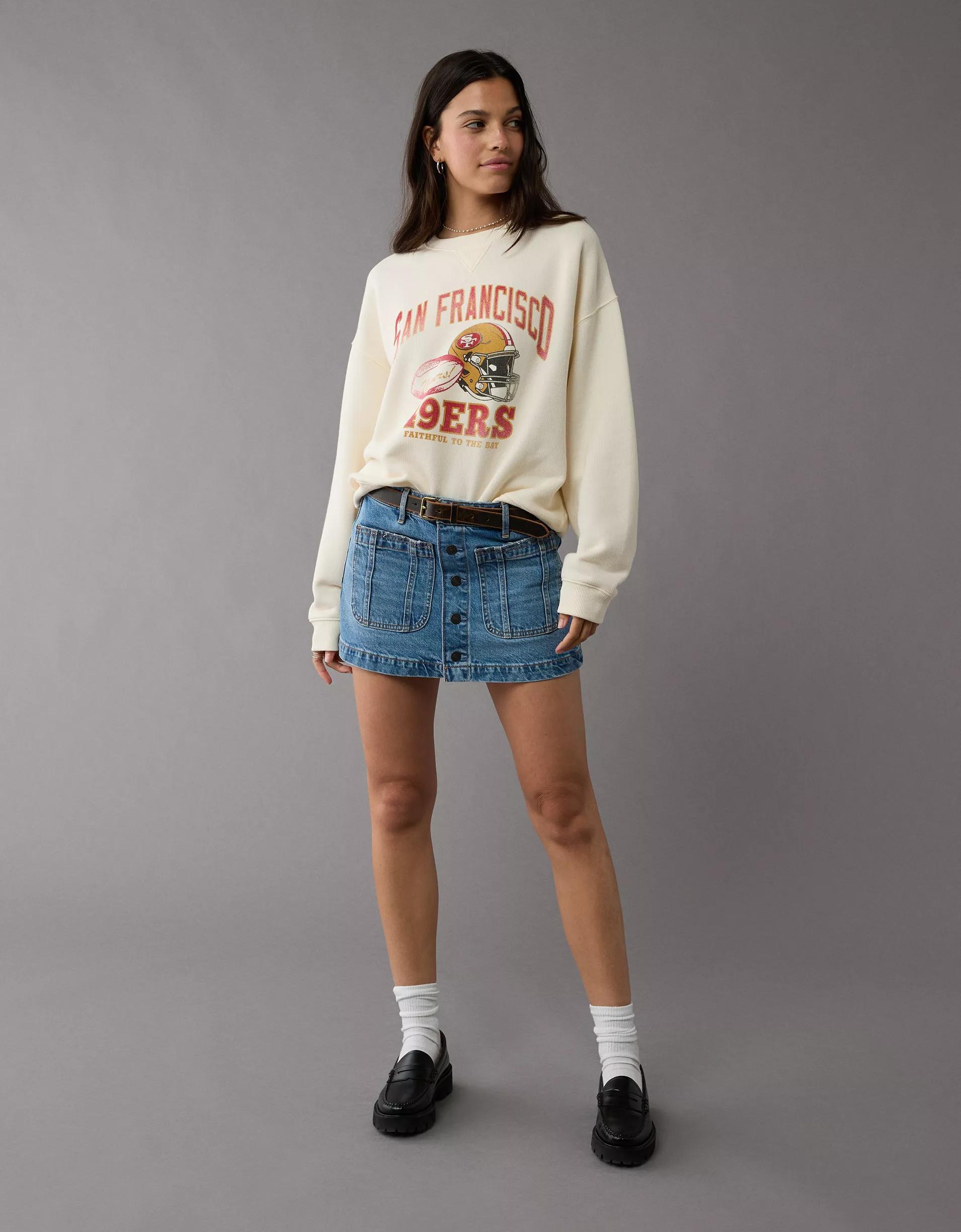 AE NFL San Francisco 49ers Crew Neck Sweatshirt Product Image