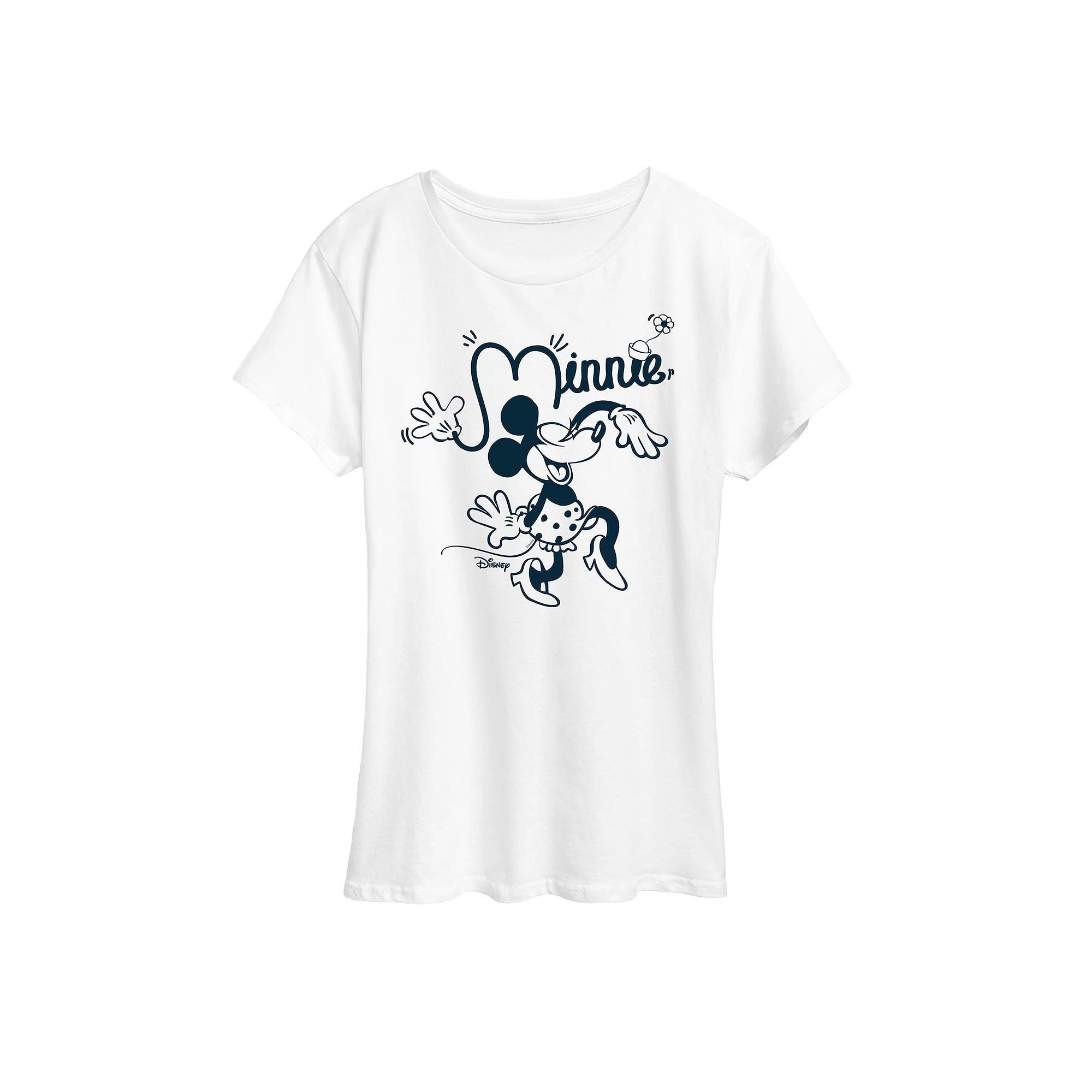 Disneys Minnie Mouse Fun Graphic Tee, Womens Product Image