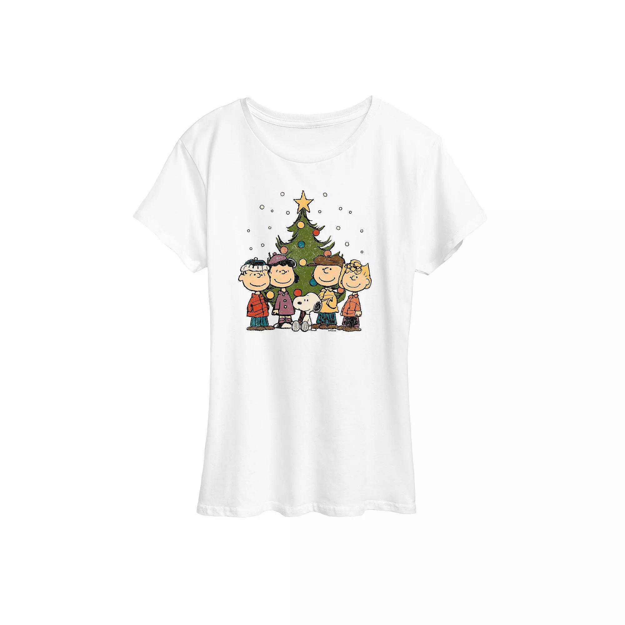 Womens Peanuts Charlie Brown Reading Journey Graphic Tee, Girls Product Image