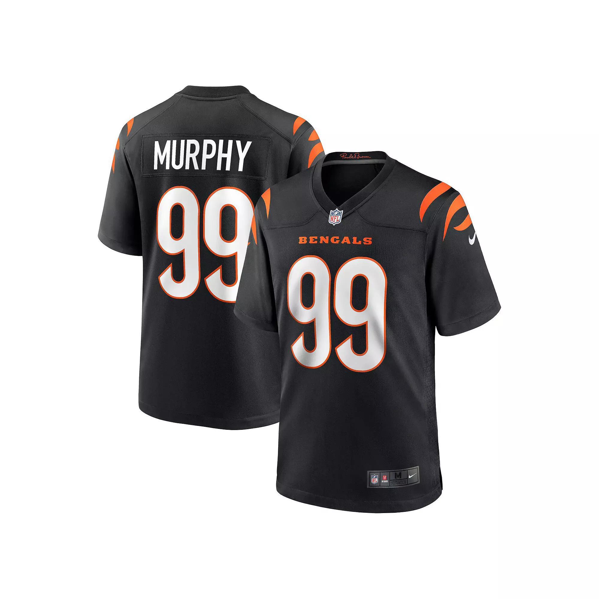 Men's Nike Myles Murphy Black Cincinnati Bengals 2023 NFL Draft First Round Pick Game Jersey, Size: Medium Product Image