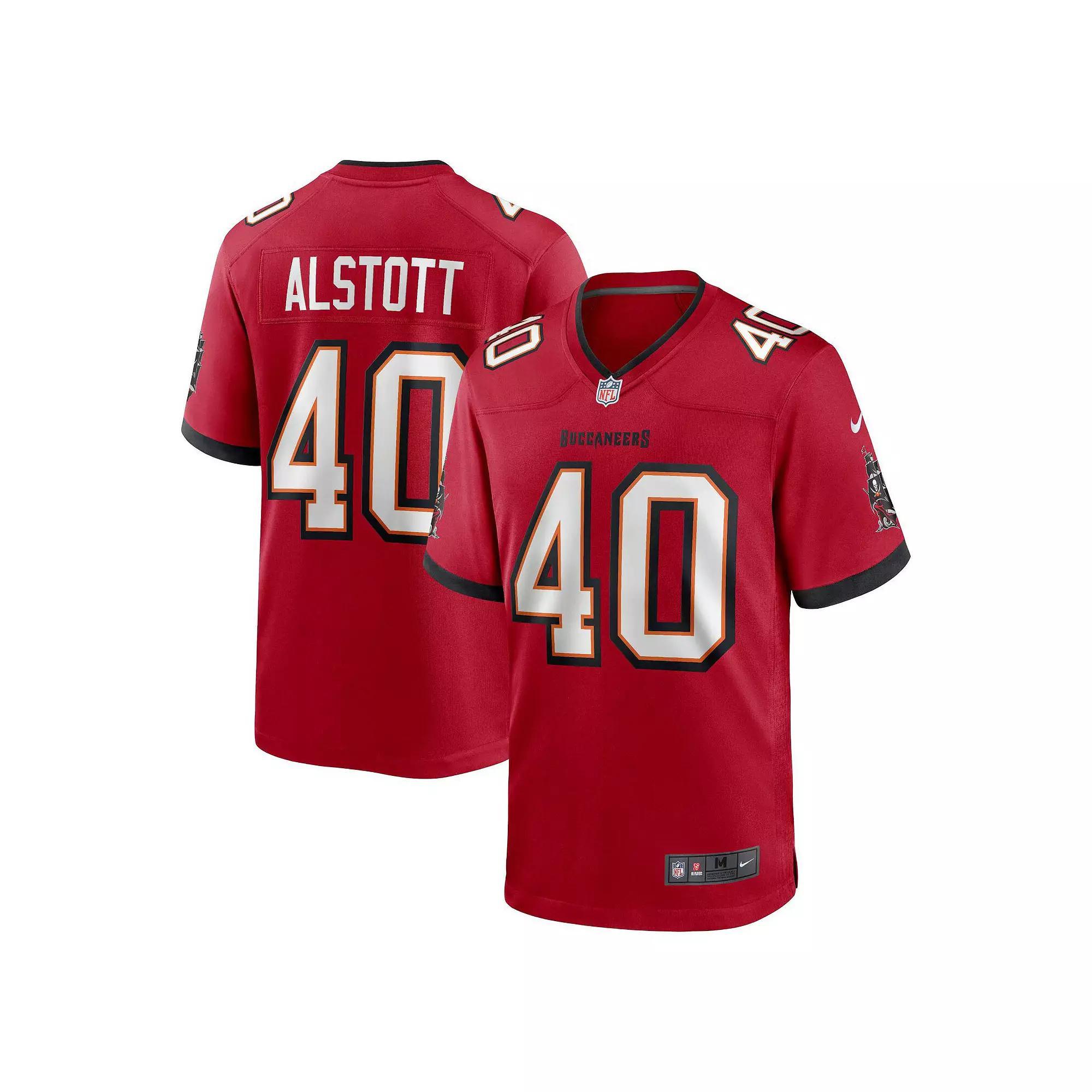 Men's Nike Mike Alstott Red Tampa Bay Buccaneers Retired Player Game Jersey, Size: Large Product Image