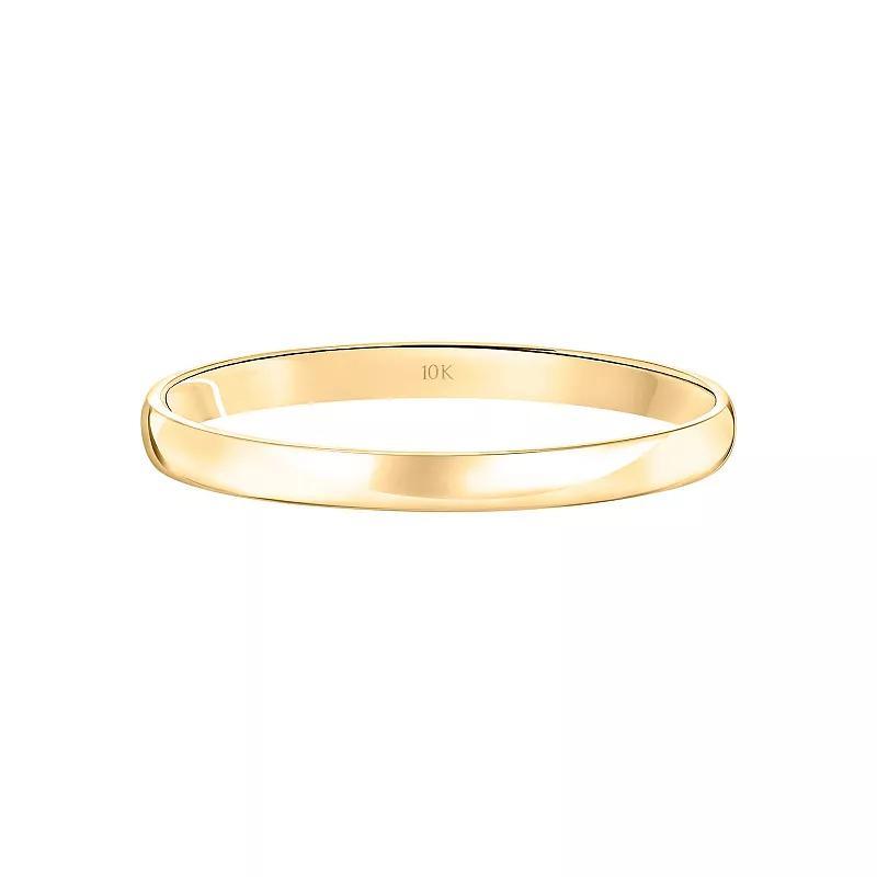 Love Always 10k Gold 2 mm Wedding Band, Women's, Size: 8, 10k Yellow Gold Product Image
