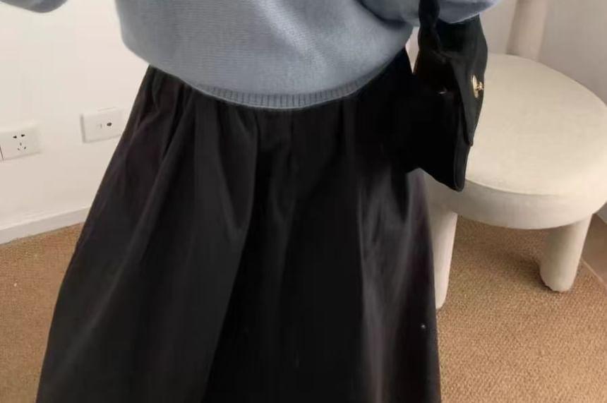 Boat Neck Plain Sweater Product Image