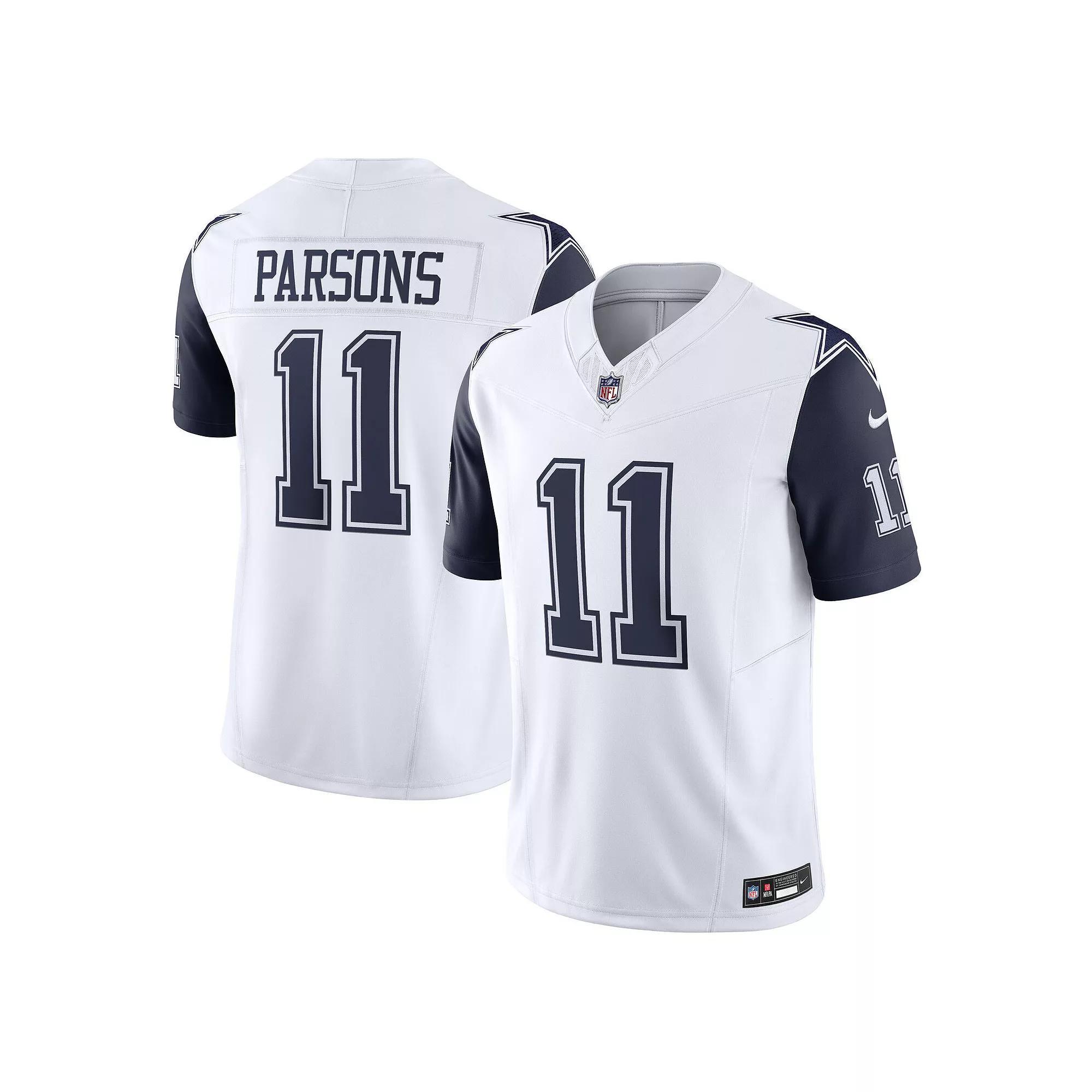 Men's Nike Micah Parsons White Dallas Cowboys Vapor F.U.S.E. Limited Jersey, Size: 2XL Product Image