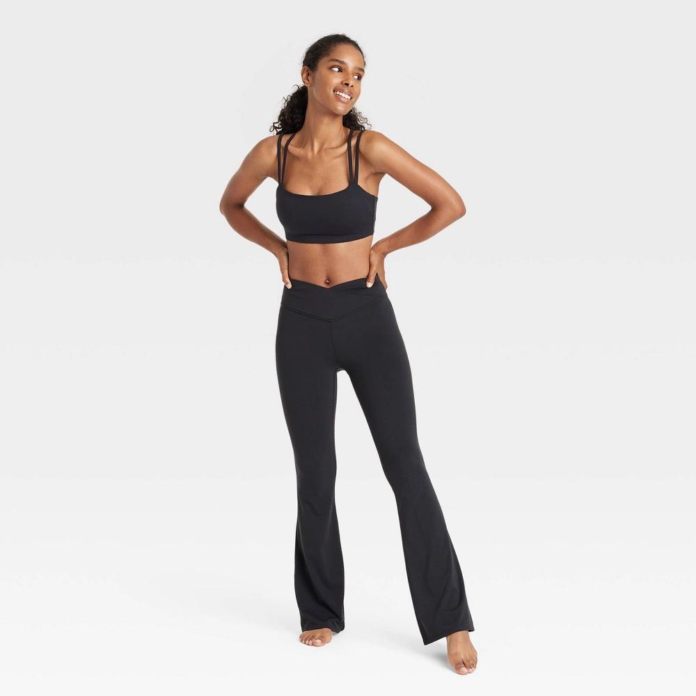 Women's Square Neck Strappy Sports Bra - JoyLab™ Product Image