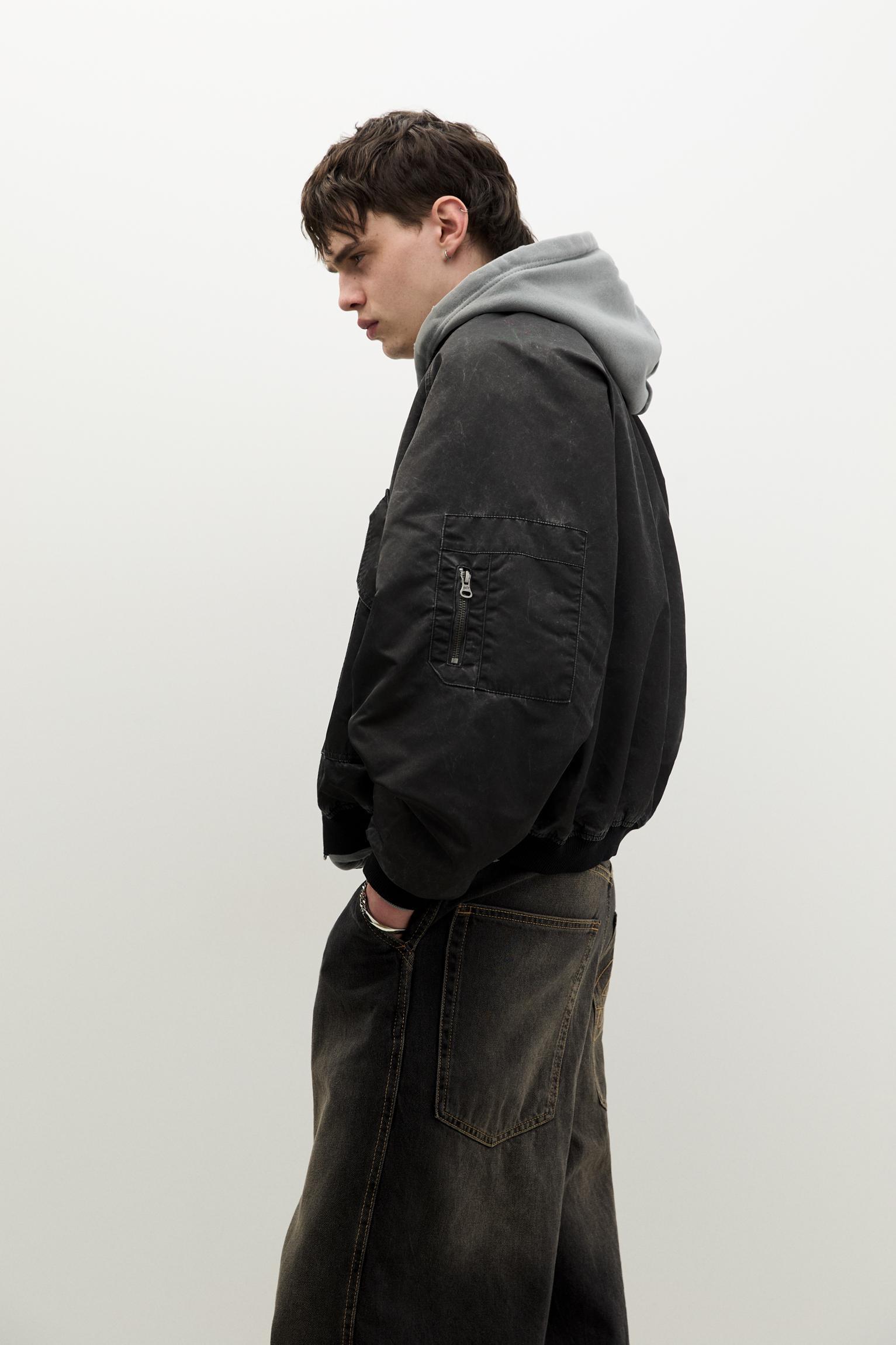 Bomber jacket with pockets Product Image