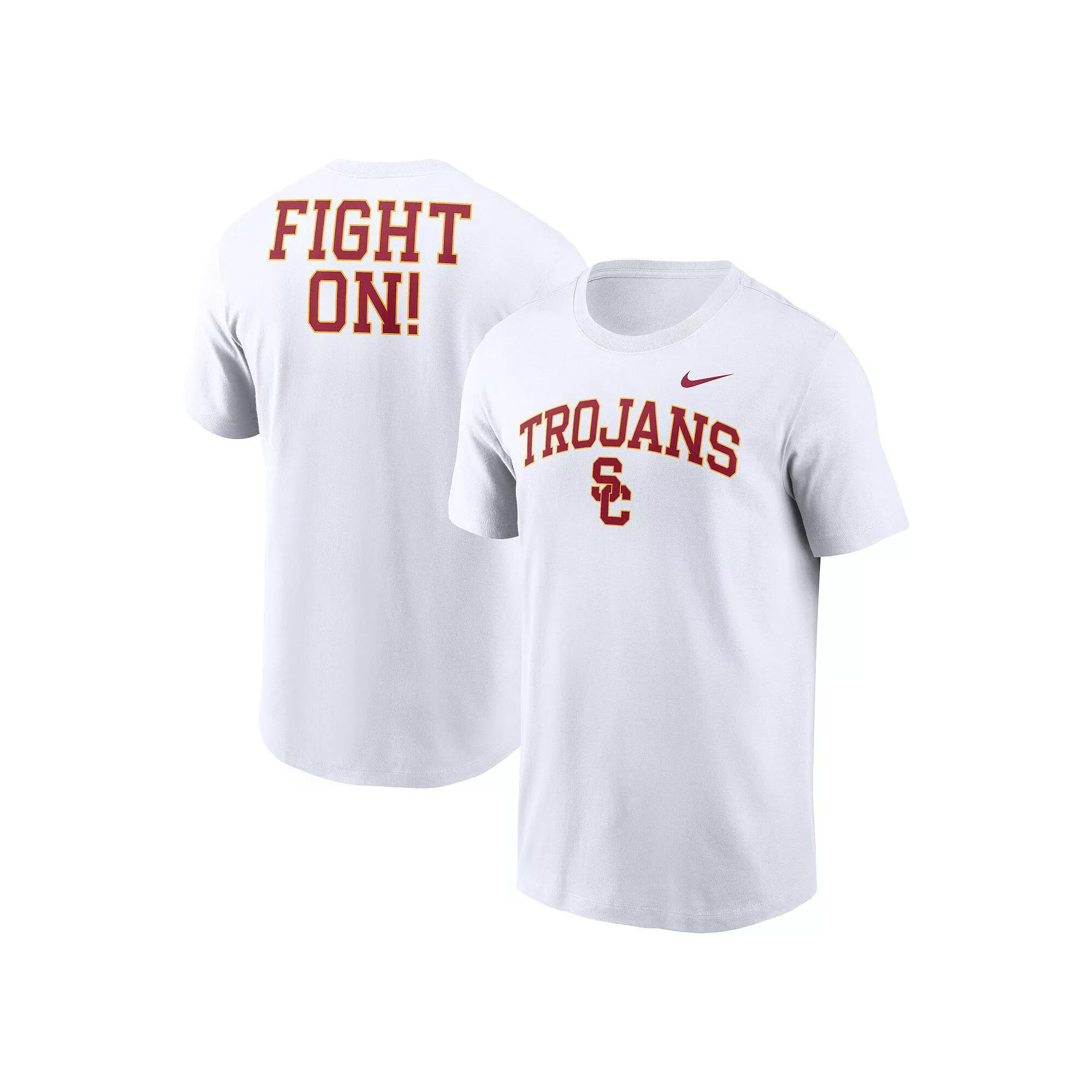 Men's Nike White USC Trojans Blitz 2-Hit T-Shirt, Size: 2XL Product Image
