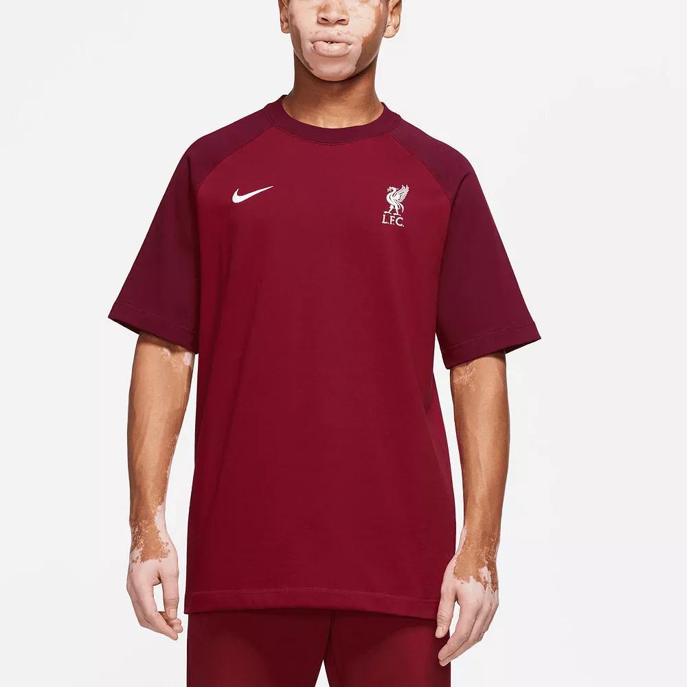 Men's Nike Red Liverpool Travel Raglan T-Shirt, Size: Small, Lvp Red Product Image