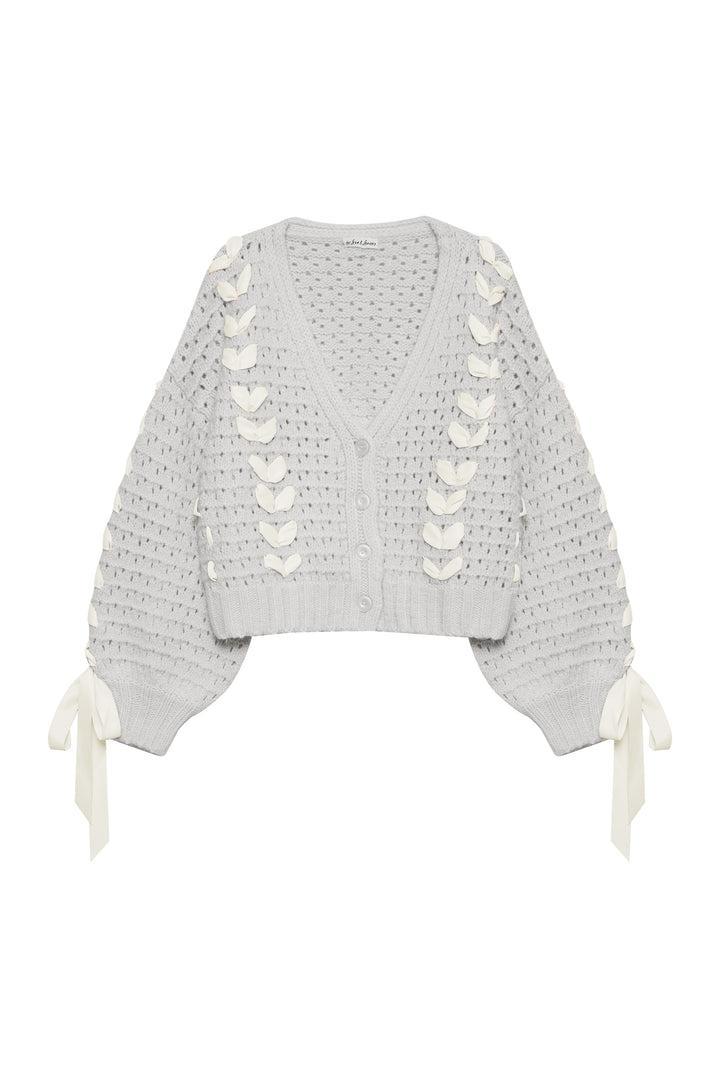 Laurel Oversized Cardigan — Grey Product Image