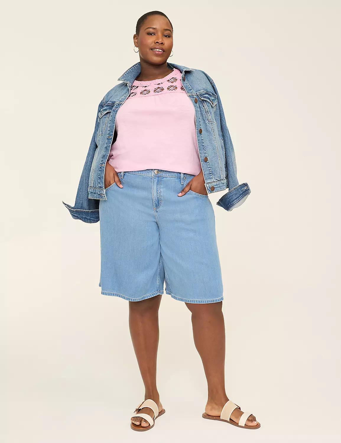 Lightweight Denim Long Jean Short - 11" Inseam Product Image