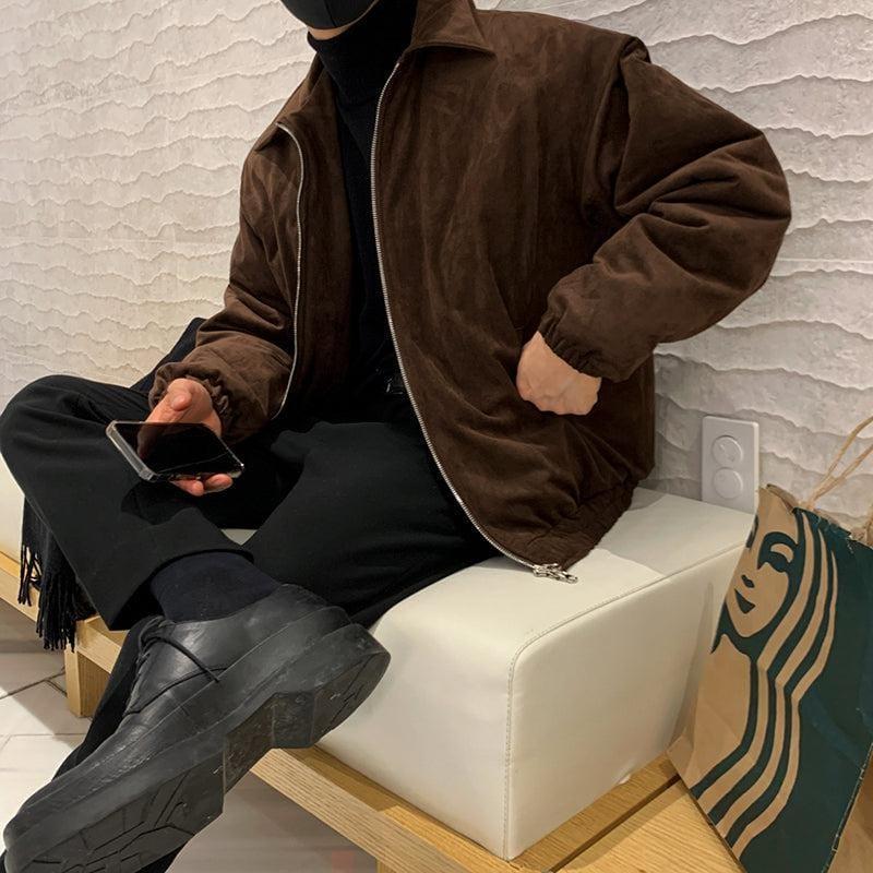 RT No. 6228 SUEDE ZIP-UP COLLAR JK Product Image
