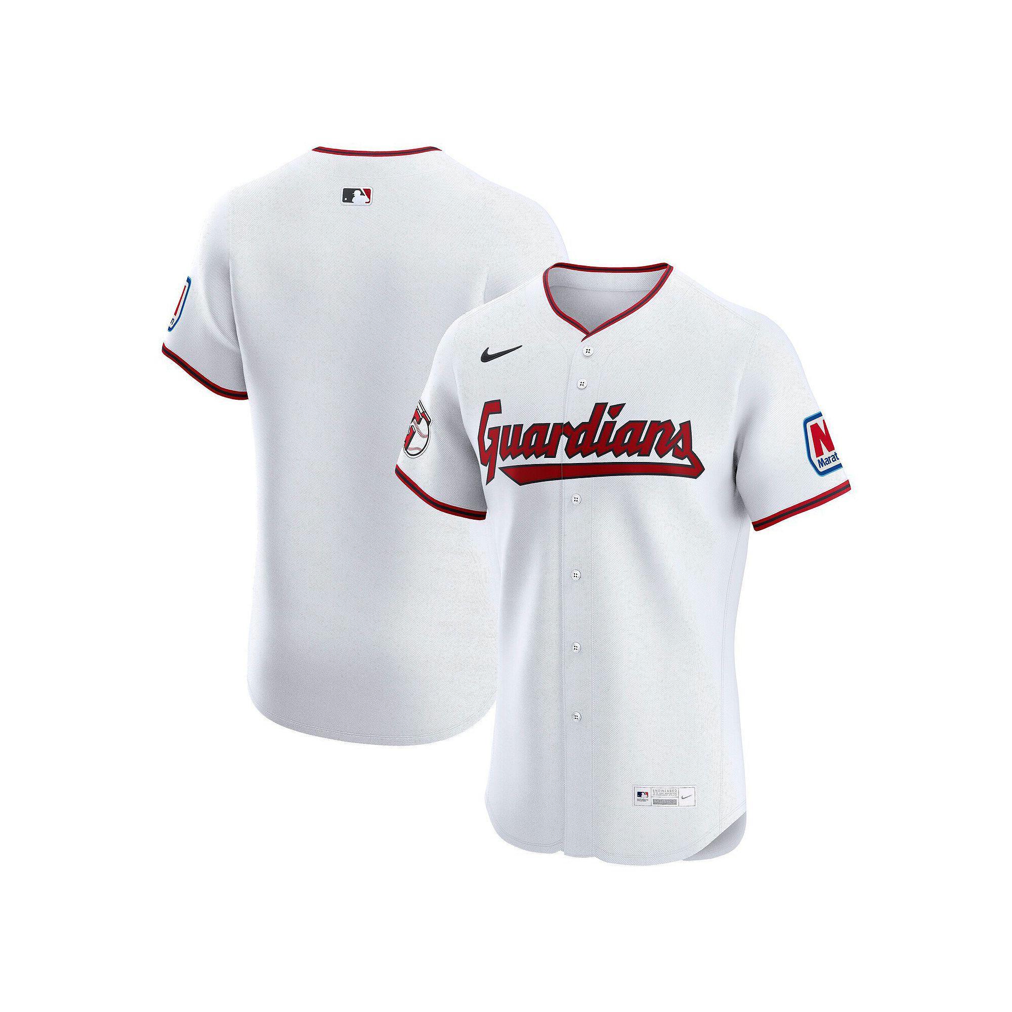 Men's Nike  White Cleveland Guardians Home  Elite Jersey, Size: 44, Grd White Product Image