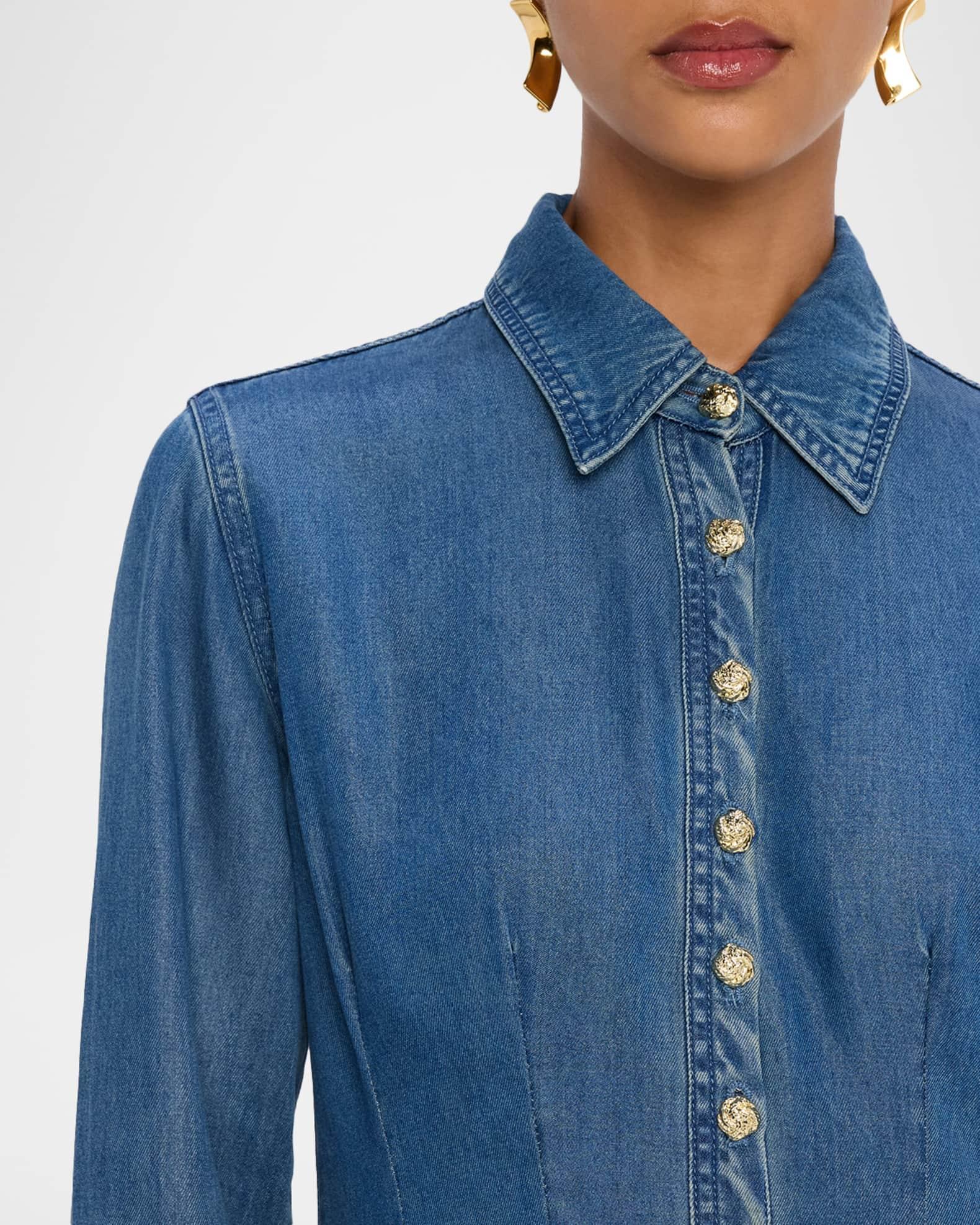 Clemente Long-Sleeve Shirtdress Product Image