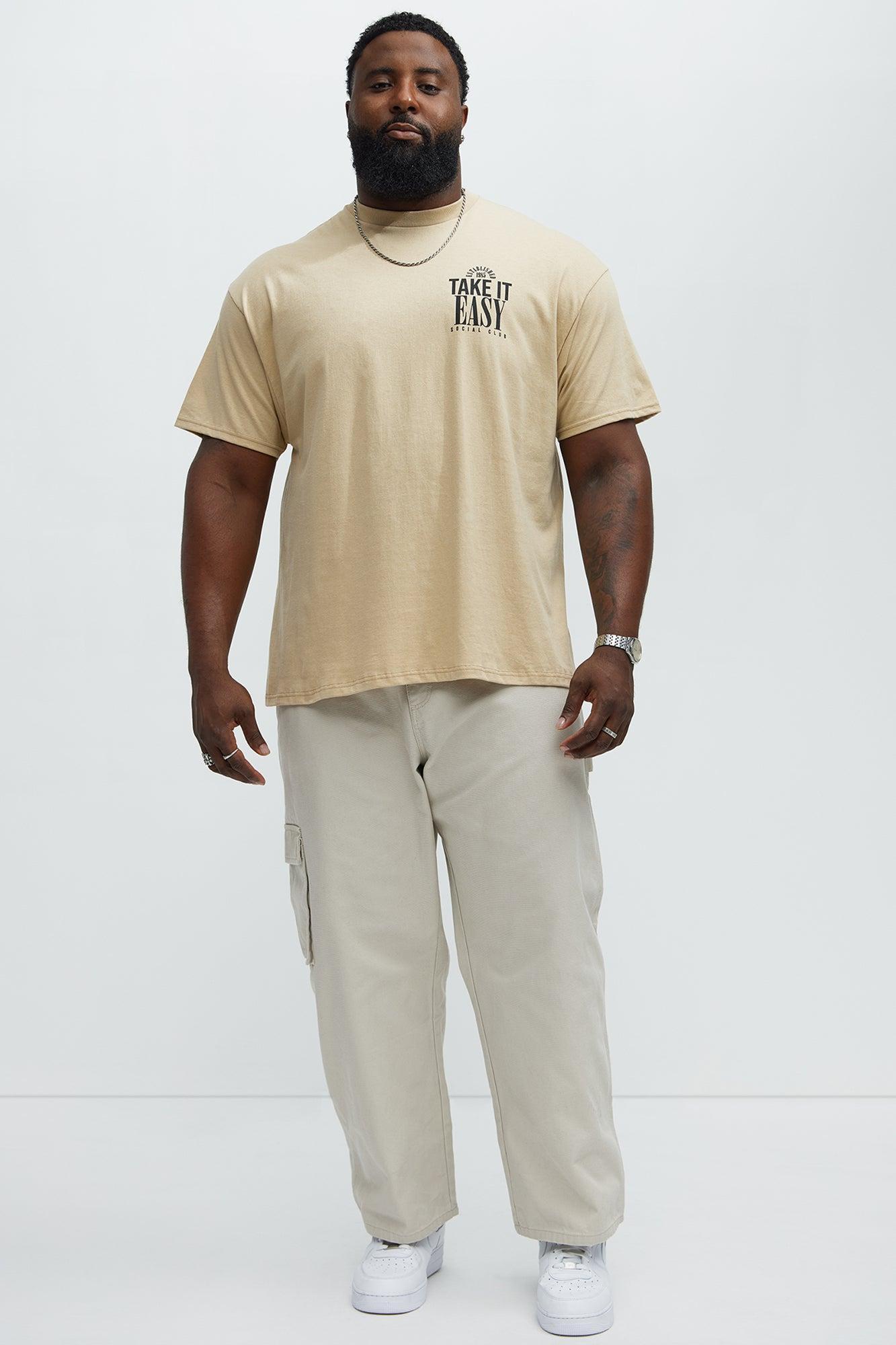 Take It Easy Relax Short Sleeve Tee - Sand Male Product Image