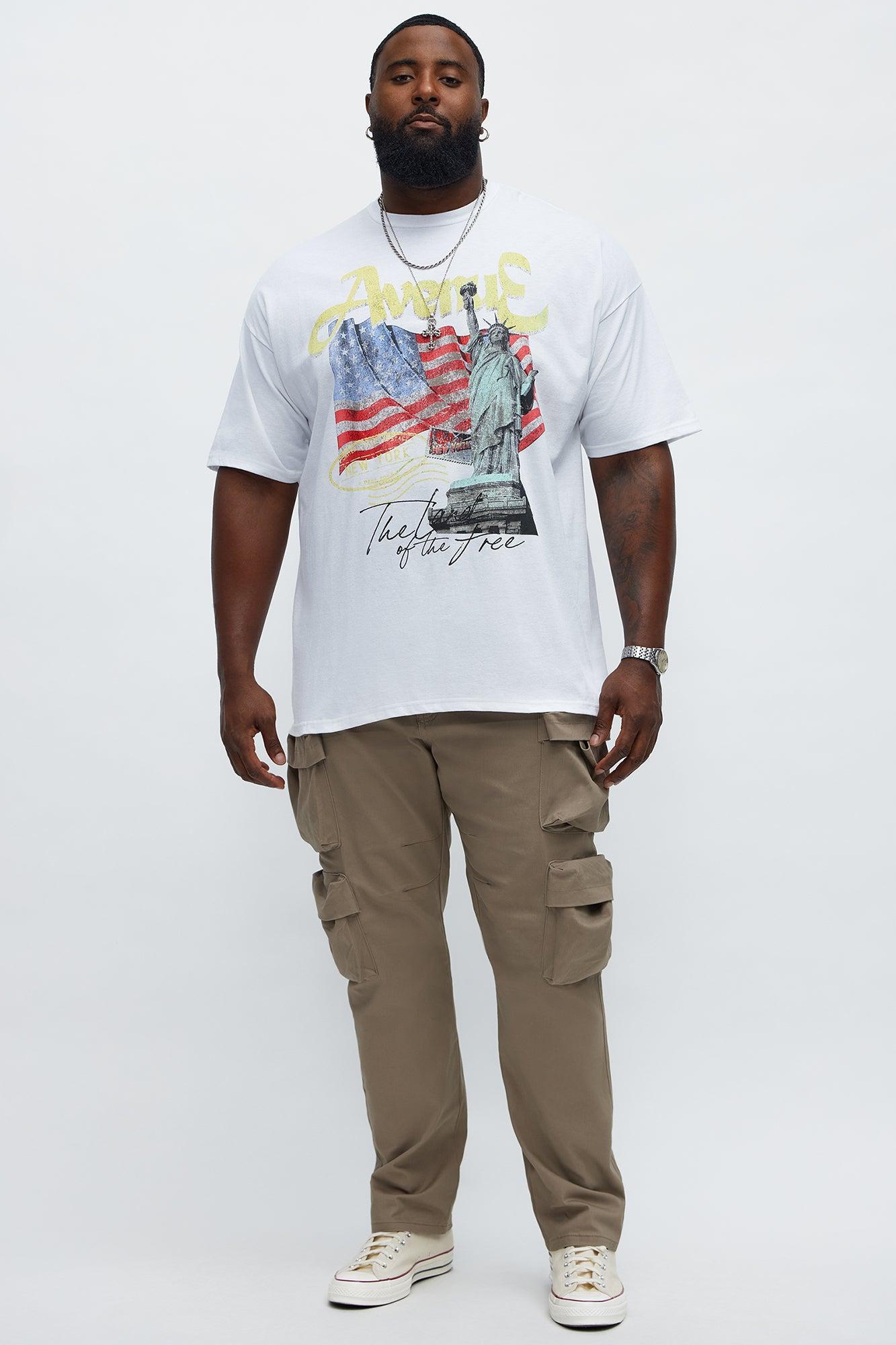 Land Of The Free Short Sleeve Tee - White Product Image