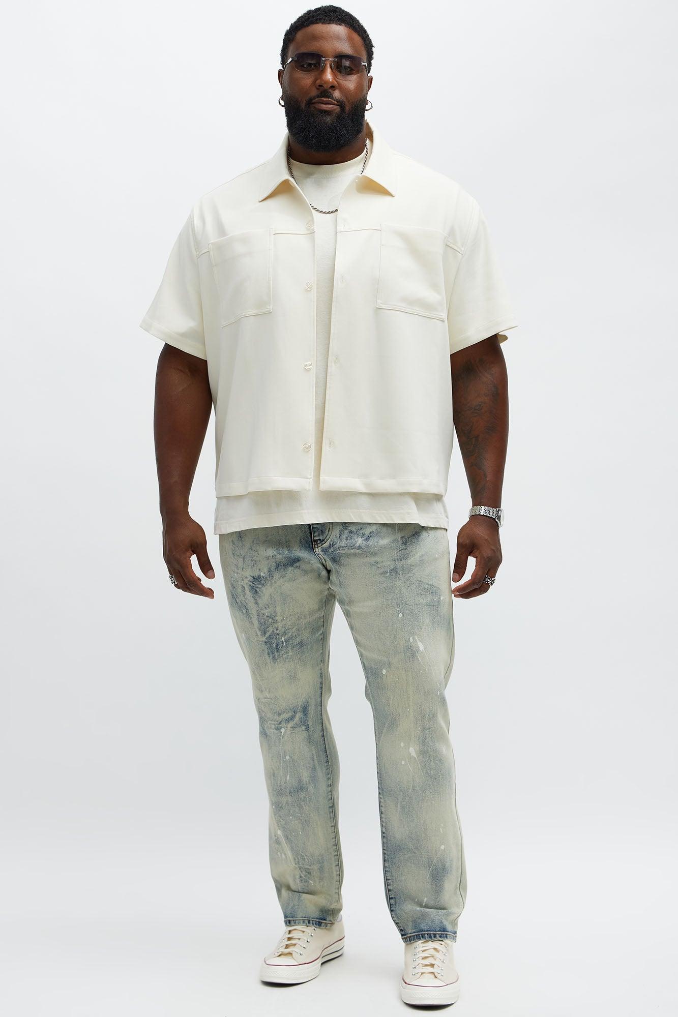 Skinny Metro Bleached Jeans - Bleach Blue Wash Product Image