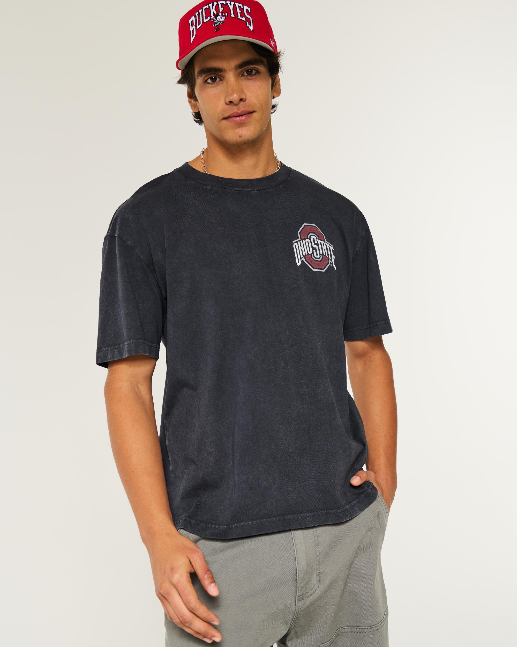 Boxy Ohio State Buckeyes Basketball Graphic Tee Product Image