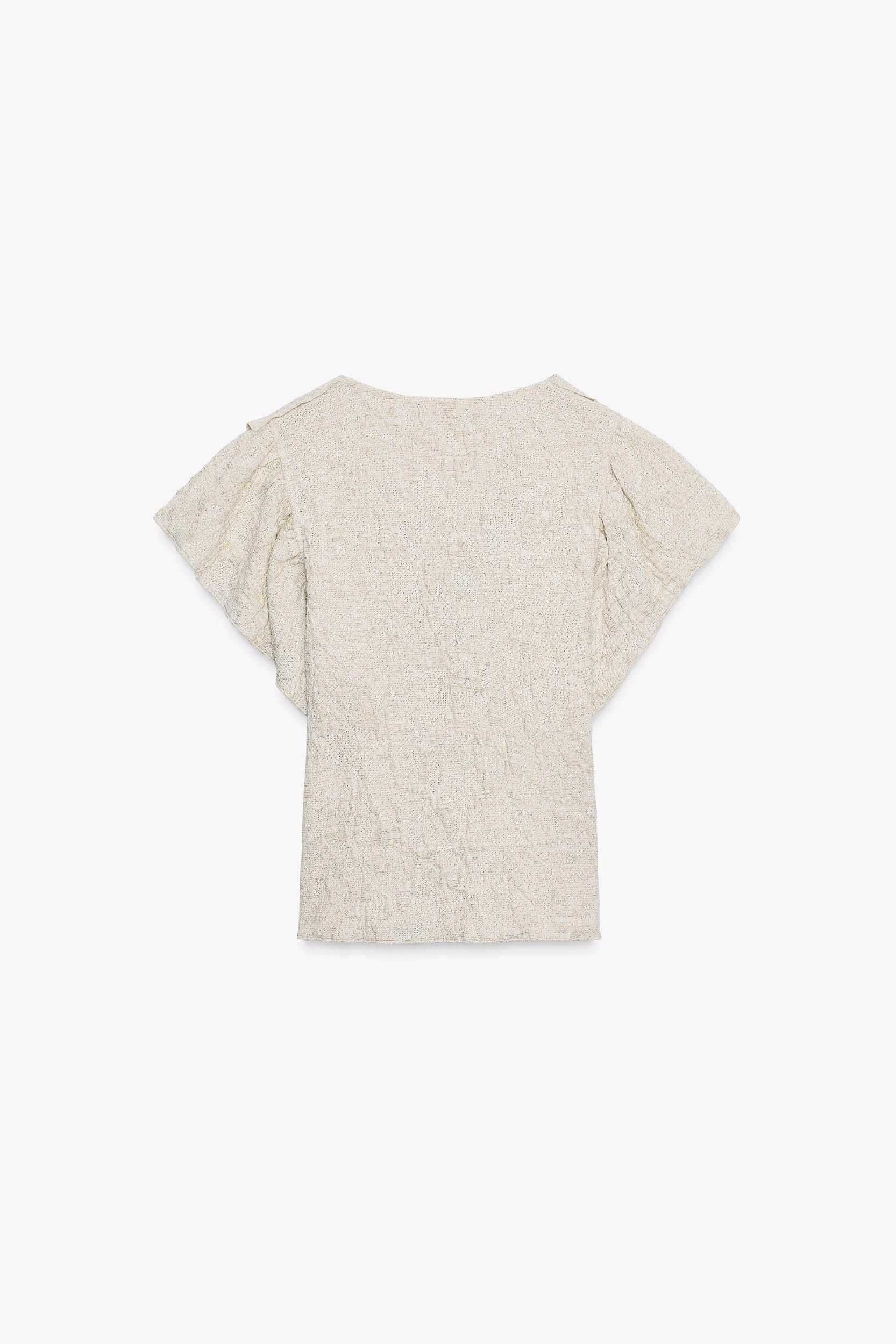 METALLIC THREAD JACQUARD TOP Product Image