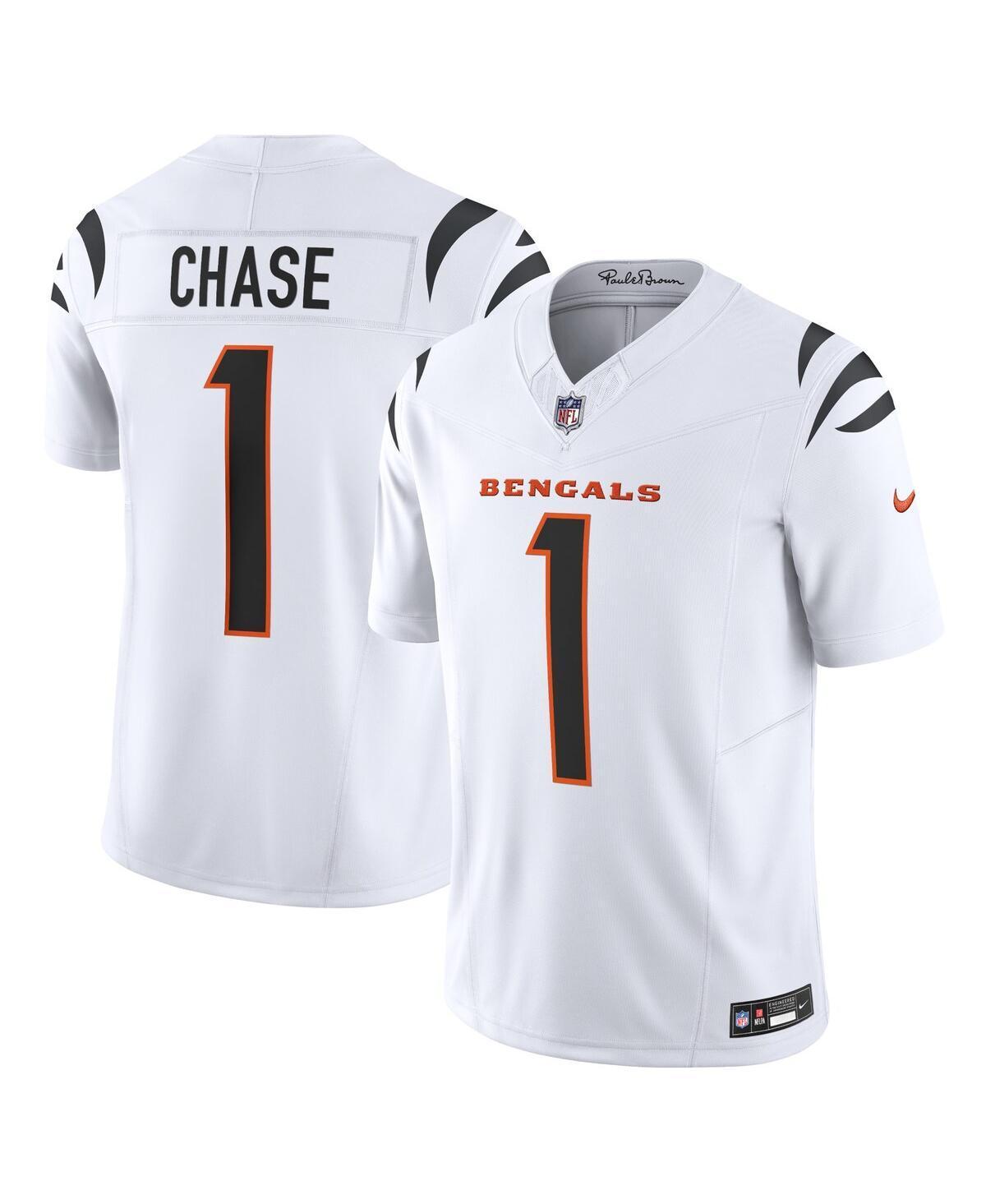Men's Nike Ja'Marr Chase White Cincinnati Bengals Vapor F.U.S.E. Limited Jersey, Size: 3XL Product Image