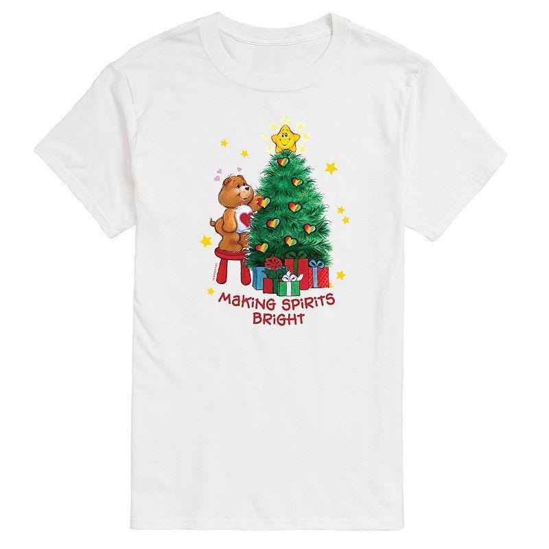Big & Tall Care Bears Making Spirits Bright Graphic Tee, Men's, Size: Large Tall, White Product Image
