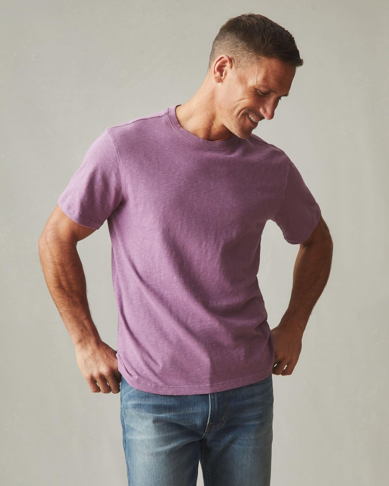 Men's Premium Slub Crew Tee - Plum Berry Product Image