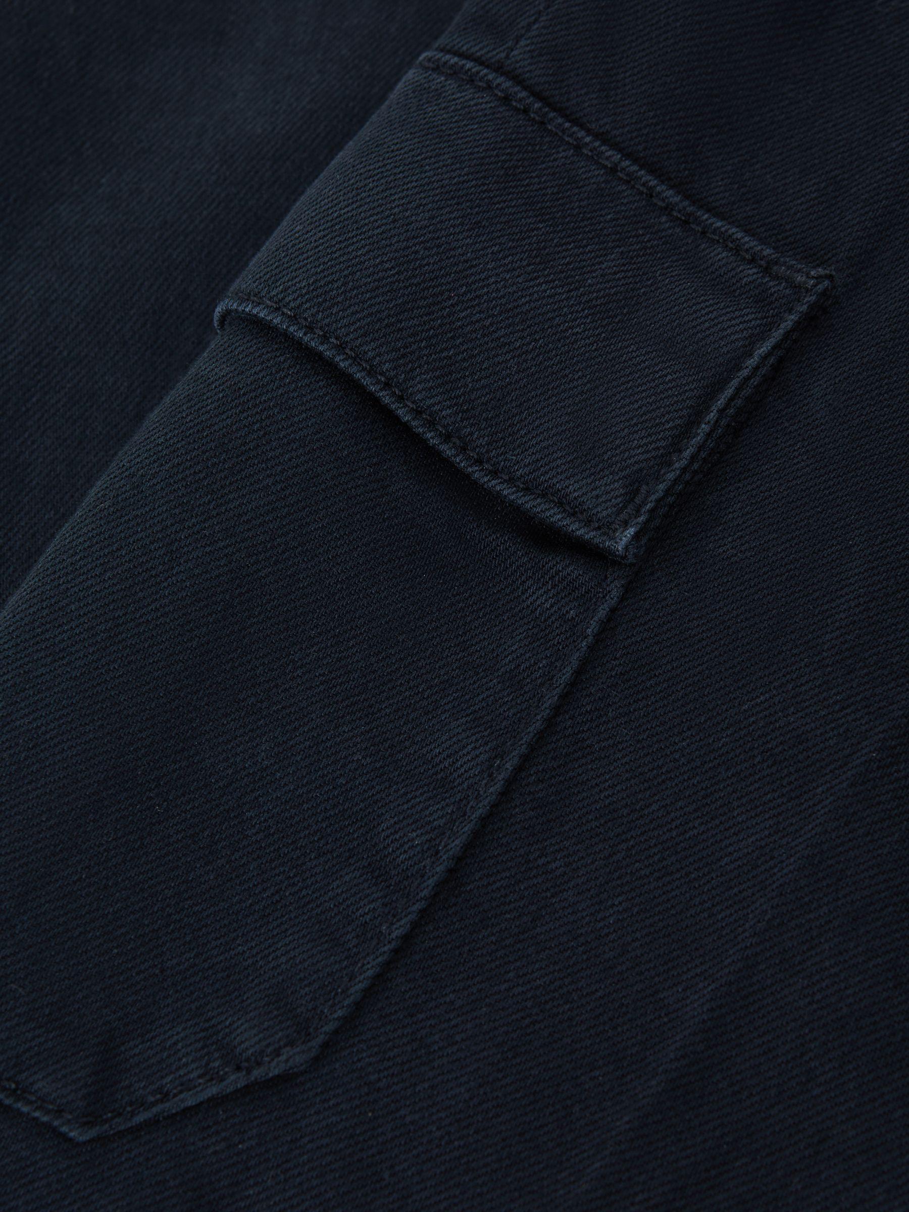 Paige Flared Cargo Trousers in Navy Skyline Product Image