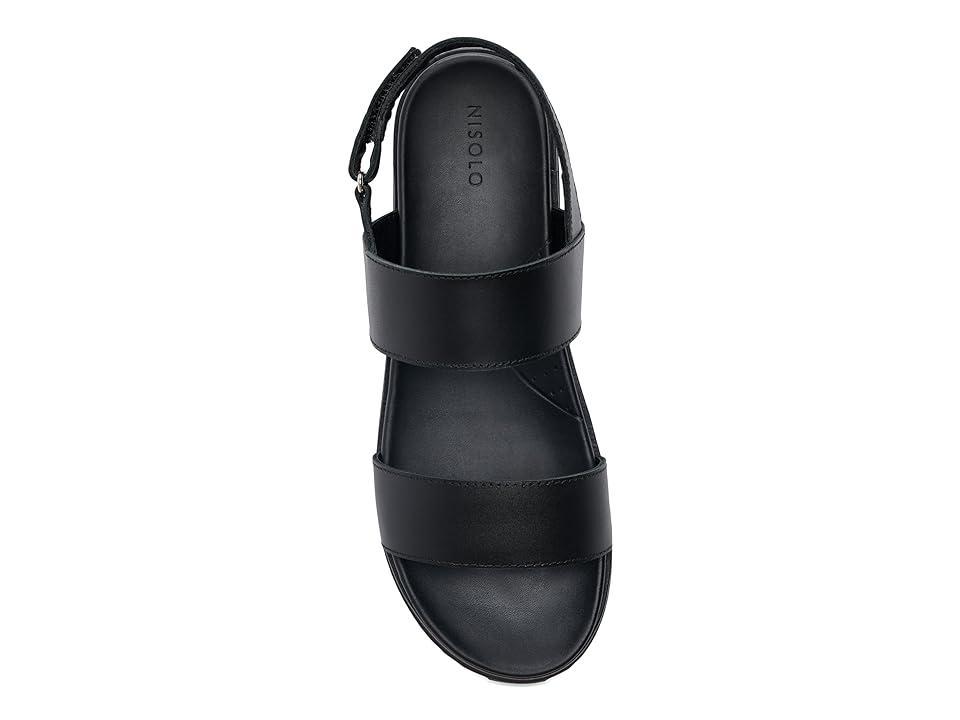 Nisolo Go-To Flatform Sandal Black) Women's Sandals Product Image