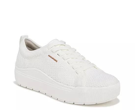 Dr. Scholl's Time Off Knit Women's Platform Sneakers, Size: 9, White Product Image