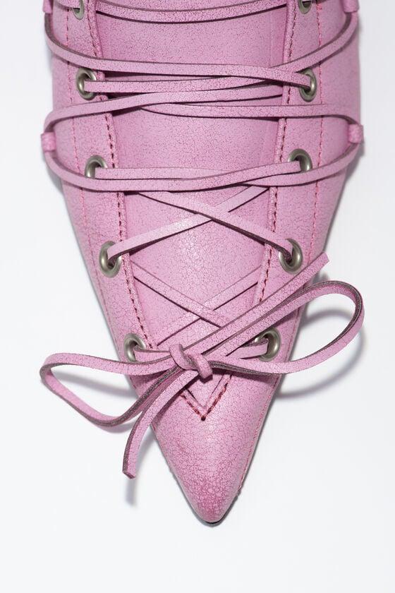 Lace-up heel mules Product Image