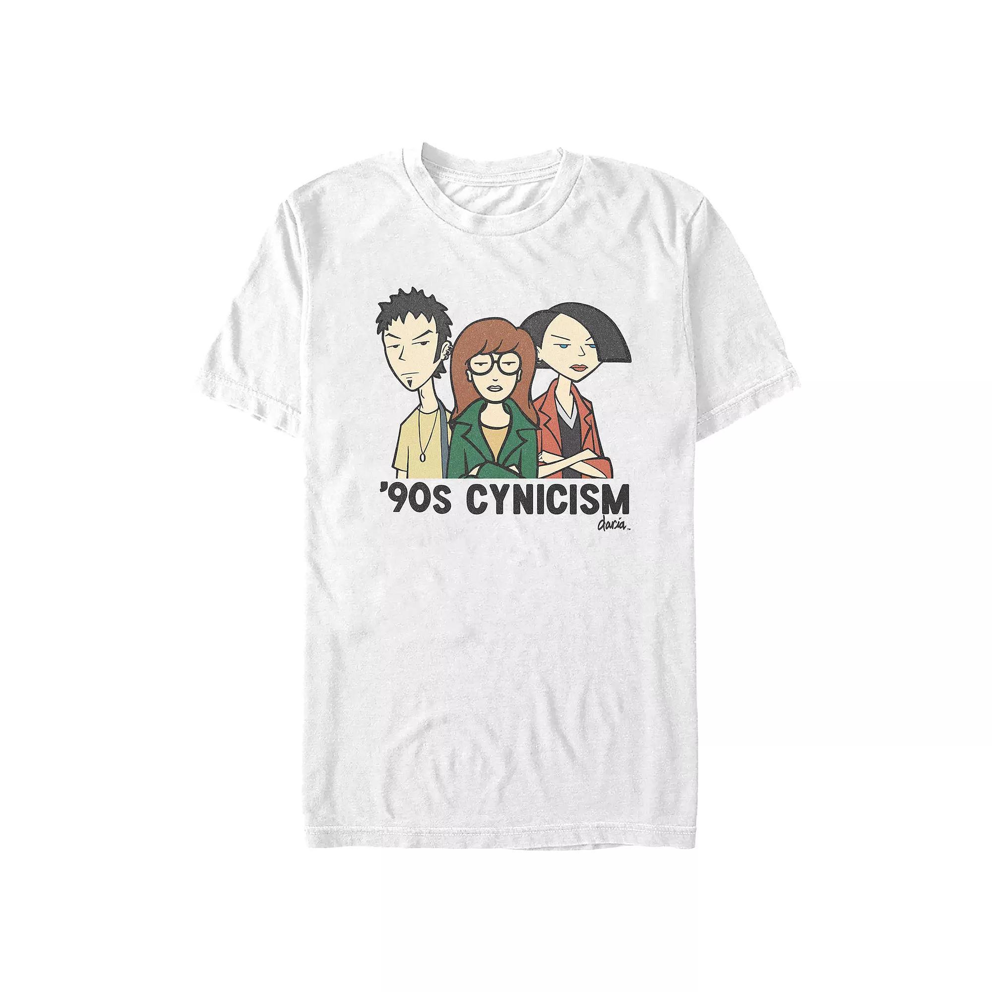 Men's Daria 90s Cynicism Graphic Tee, Size: Large, White Product Image