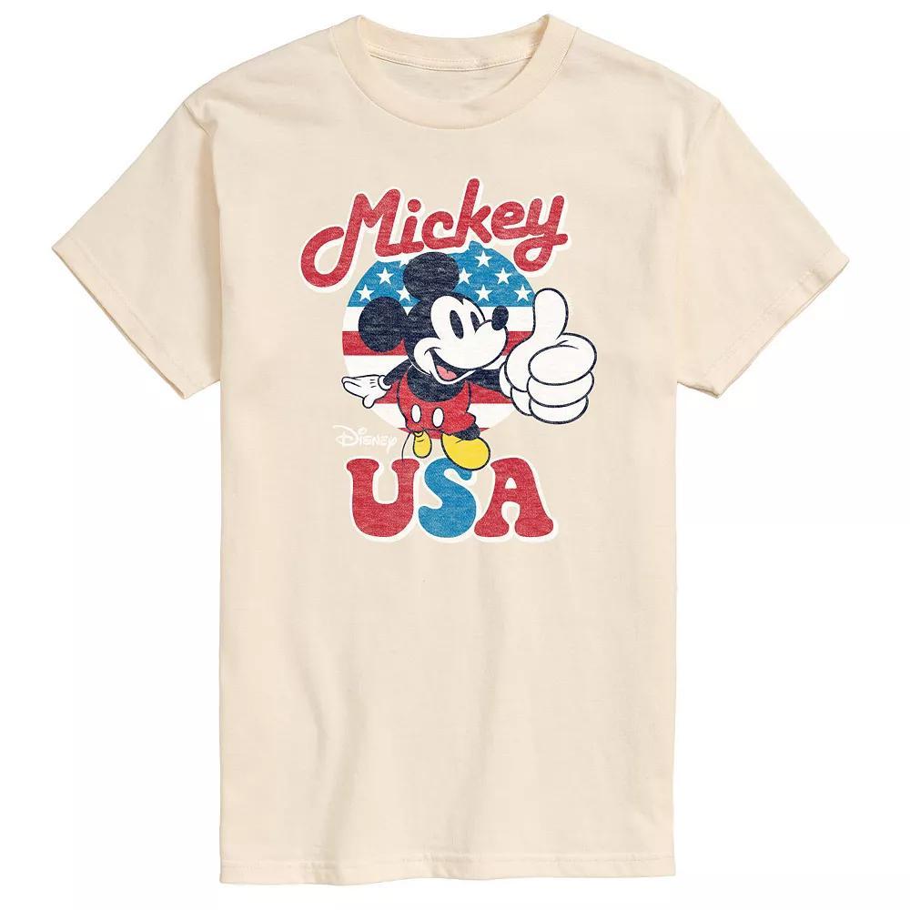 Disneys Mickey Mouse Big & Tall USA Graphic Tee, Mens Product Image