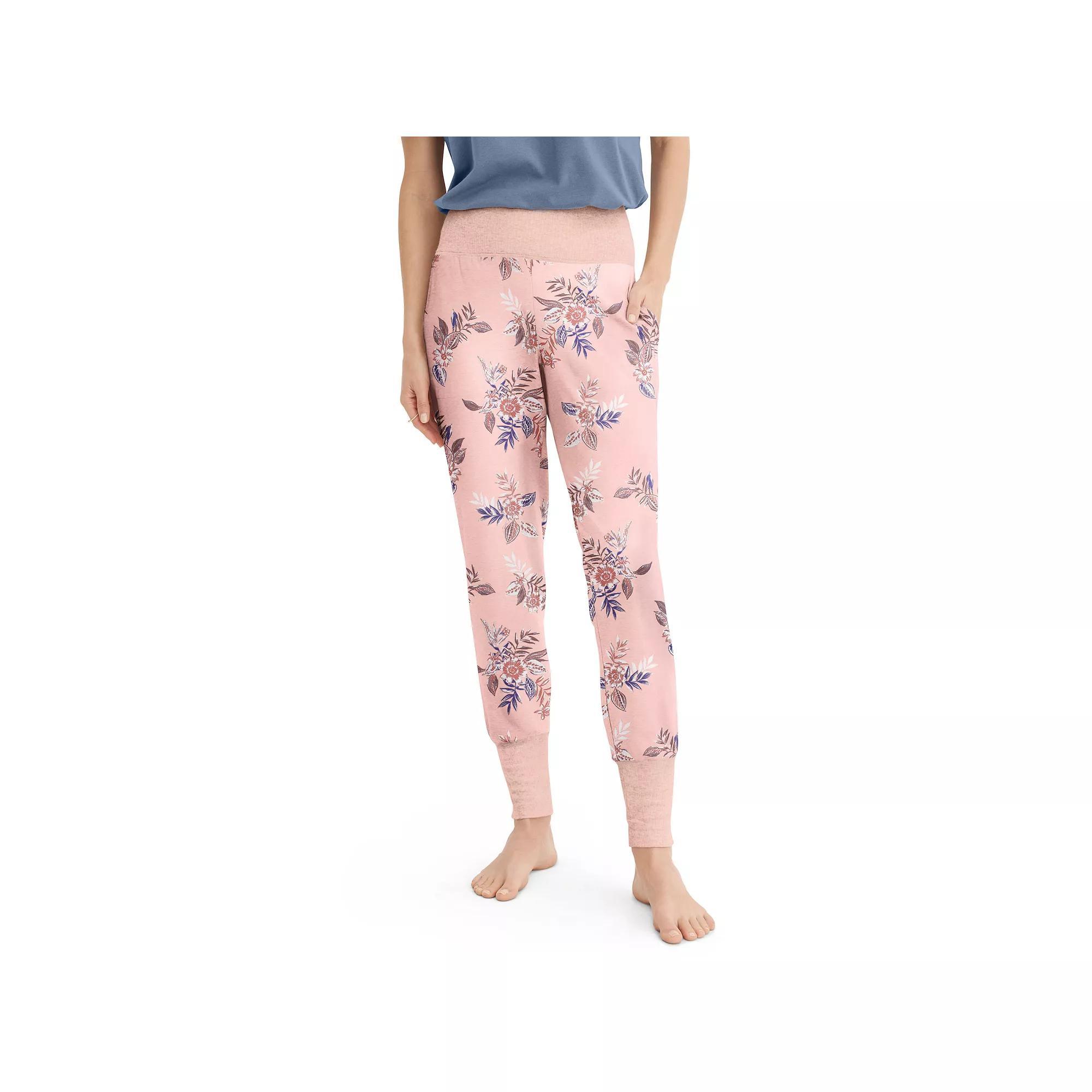 Women's Jockey® Soft Touch Luxe Joggers, Size: Medium, Coastal Floral Product Image