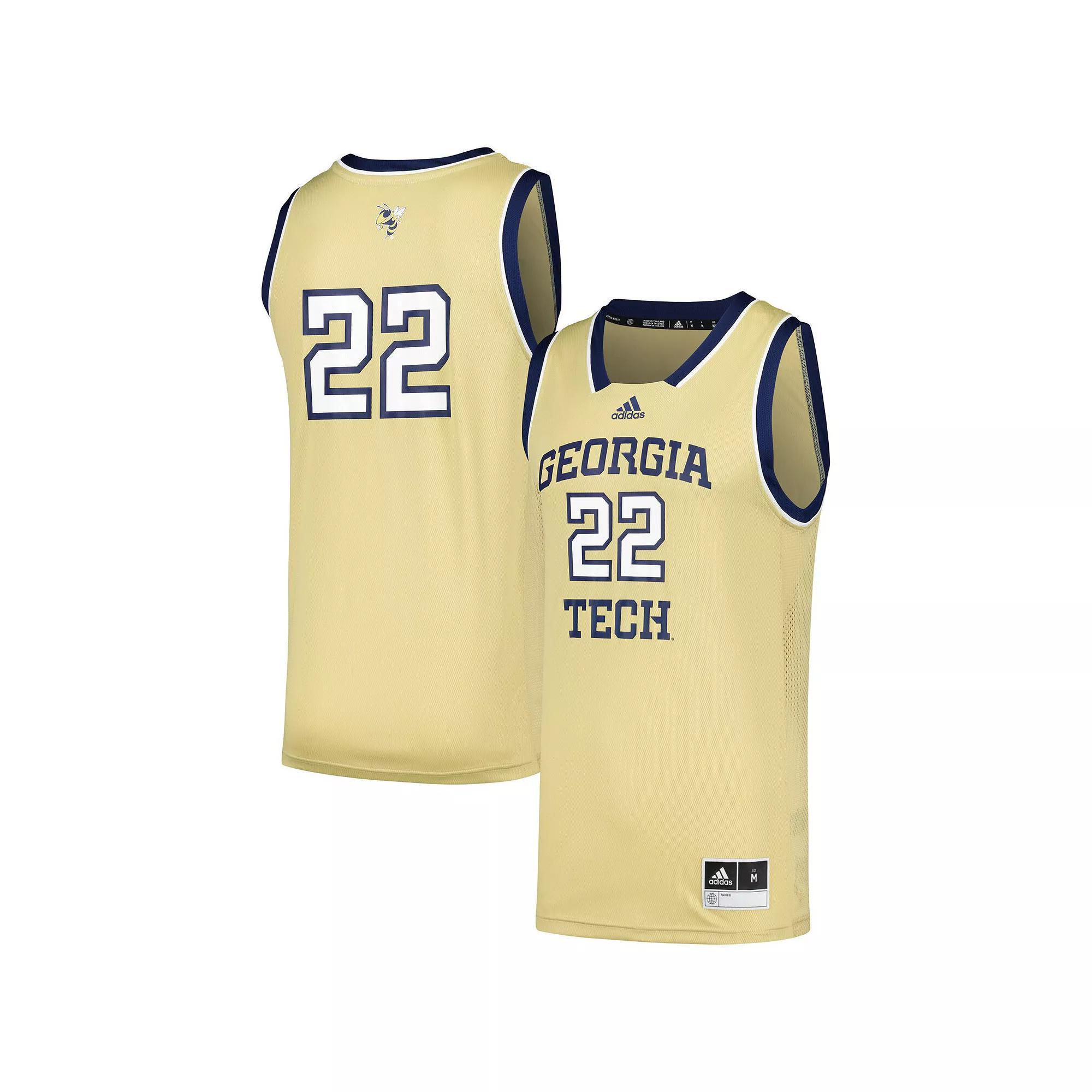 Men's adidas #22 Gold Georgia Tech Yellow Jackets Swingman Jersey, Size: Large Product Image