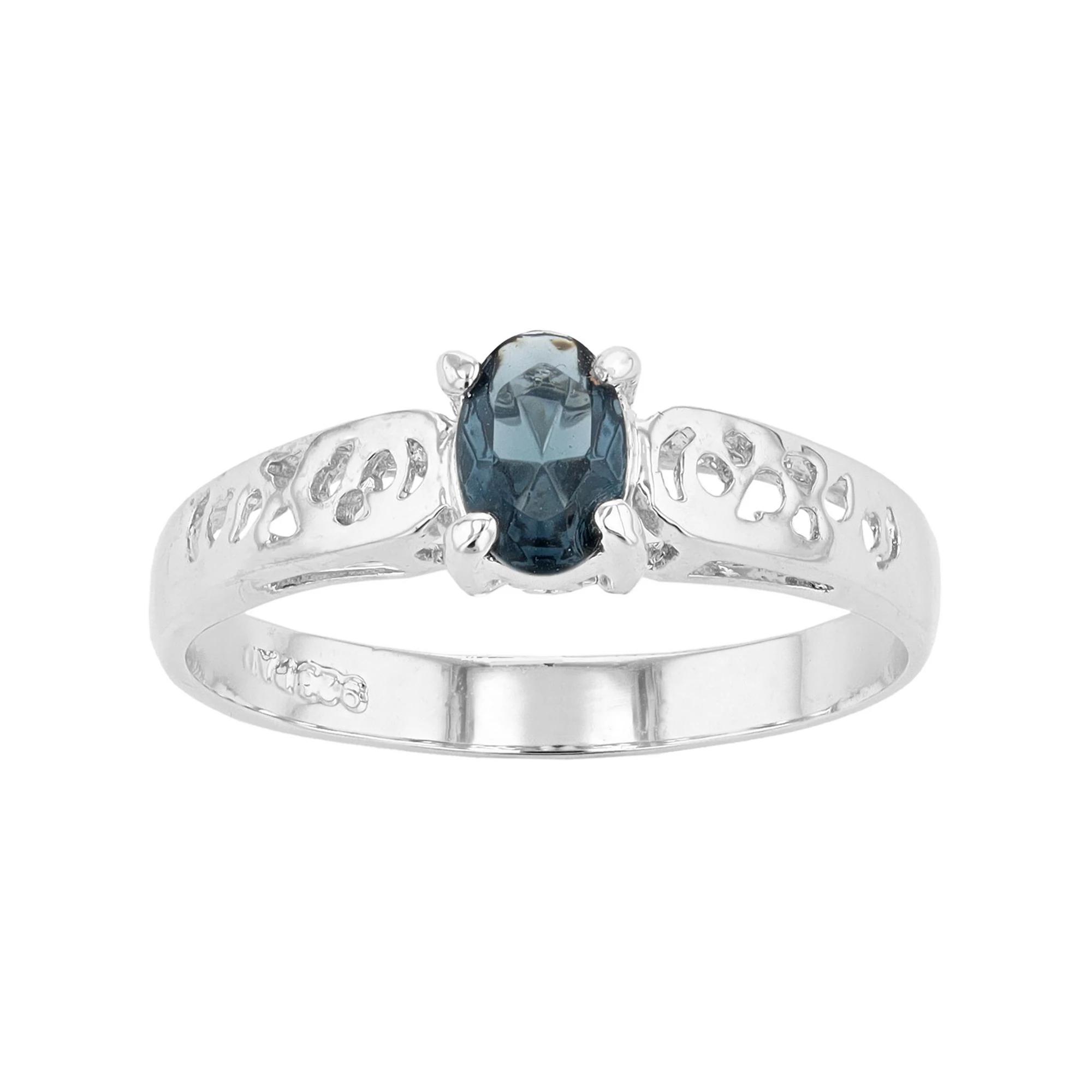 Traditions Jewelry Company Sterling Silver Crystal Birthstone Filigree Ring, Womens September Product Image