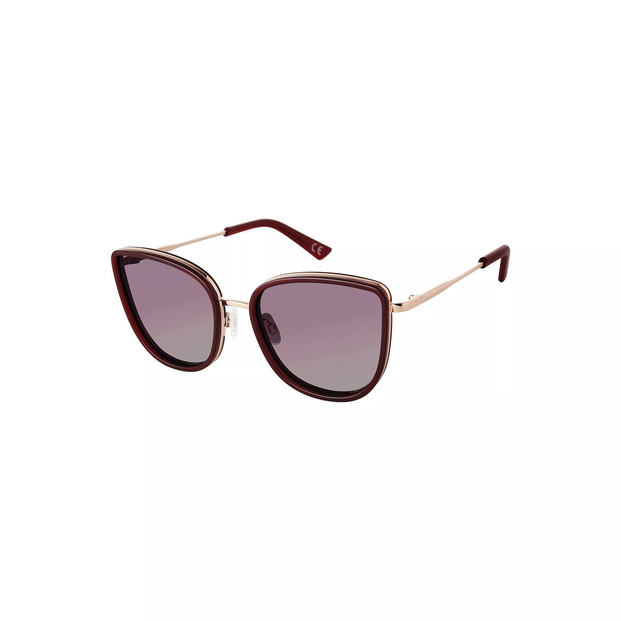 Women's PRIVE REVAUX SQ100879 Sunrise Cat Eye Polarized Sunglasses, Crystal Red Product Image