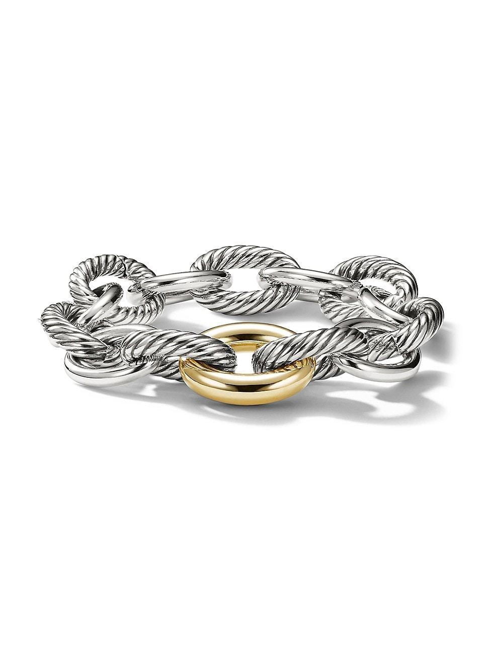 David Yurman Oval Chain Extra-Large Link Bracelet with Gold Product Image