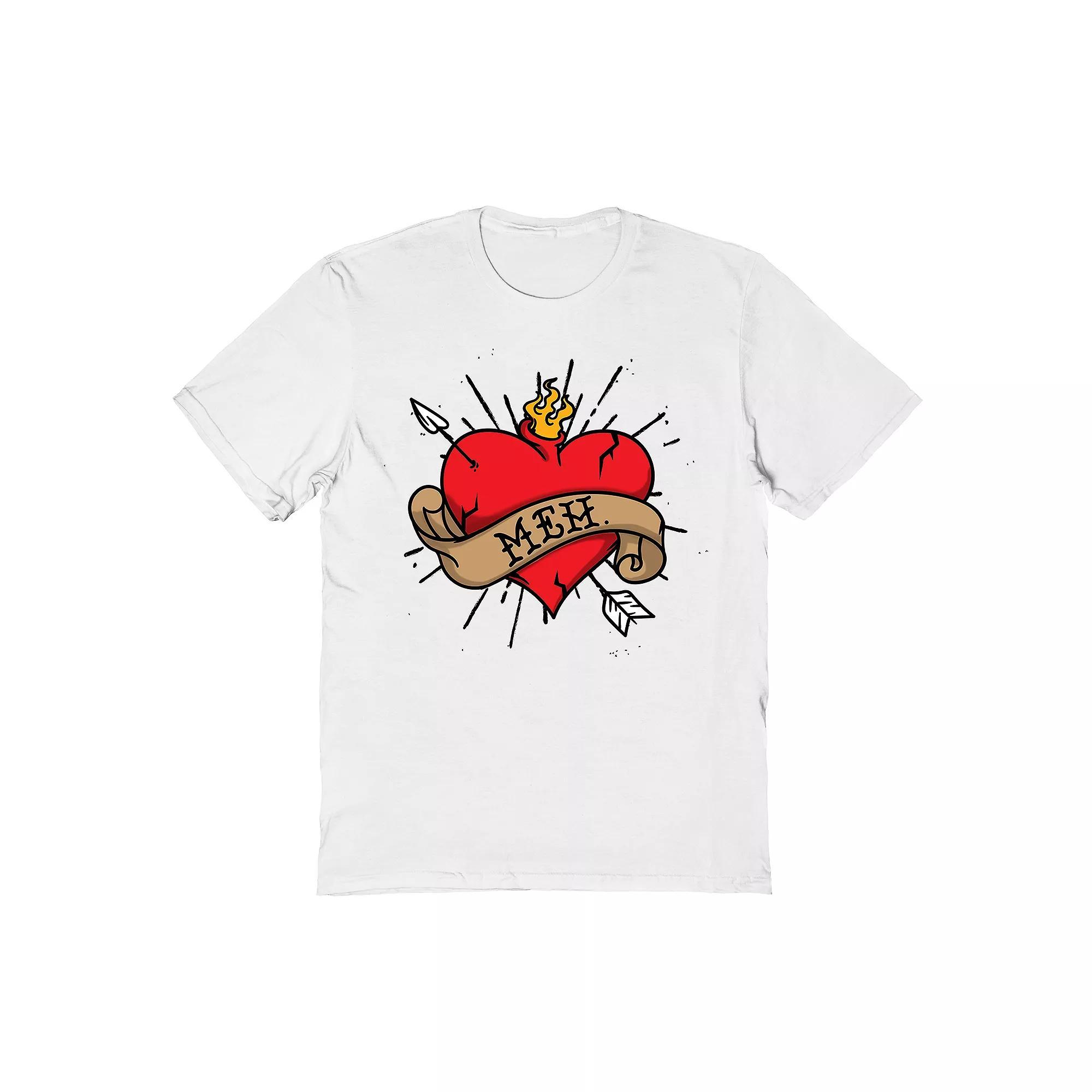 Men's Meh Tee, Size: Medium, White Product Image