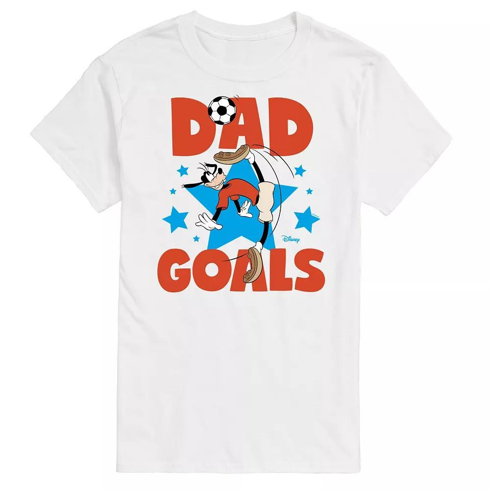 Disneys Goofy Big & Tall Dad Goals Graphic Tee, Mens Product Image