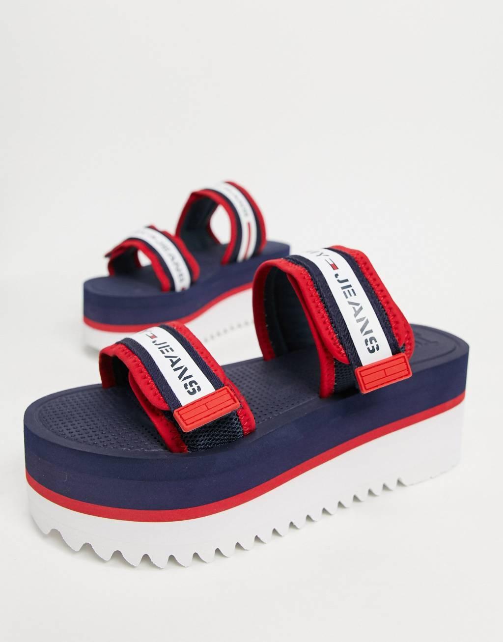 Tommy Hilfiger chunky tape sandals Product Image