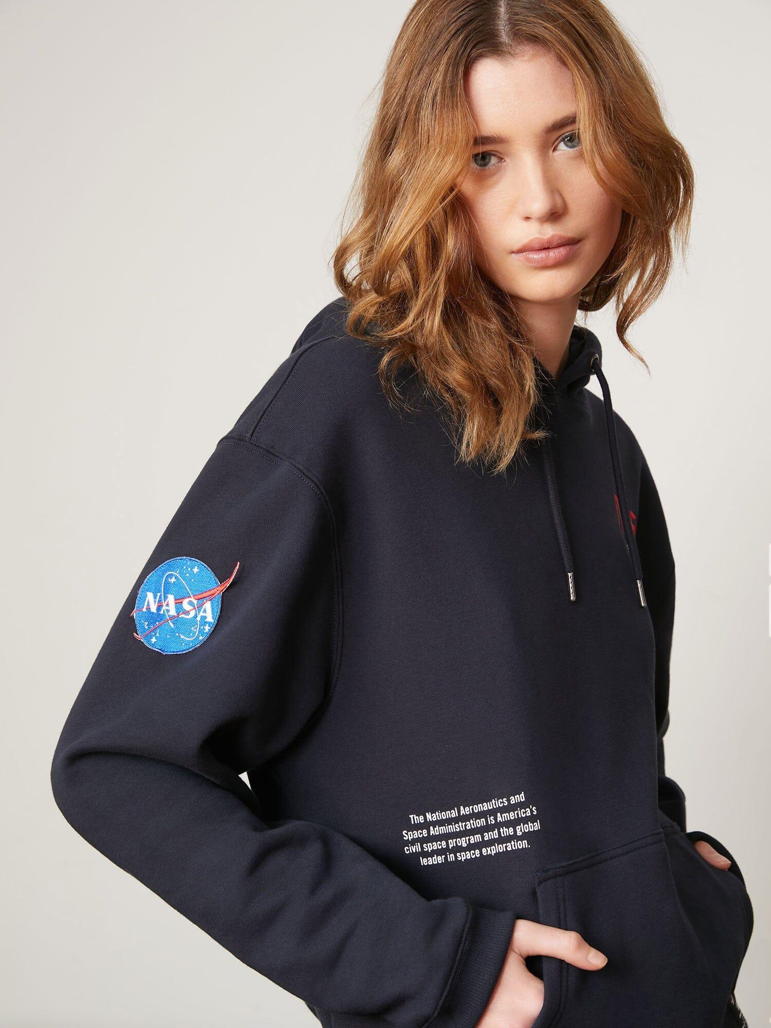 NASA WORM LOGO HOODIE (CHARCOAL) Product Image