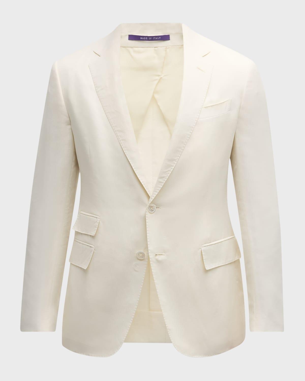 Mens Kent Hand-Tailored Silk-Linen Jacket Product Image